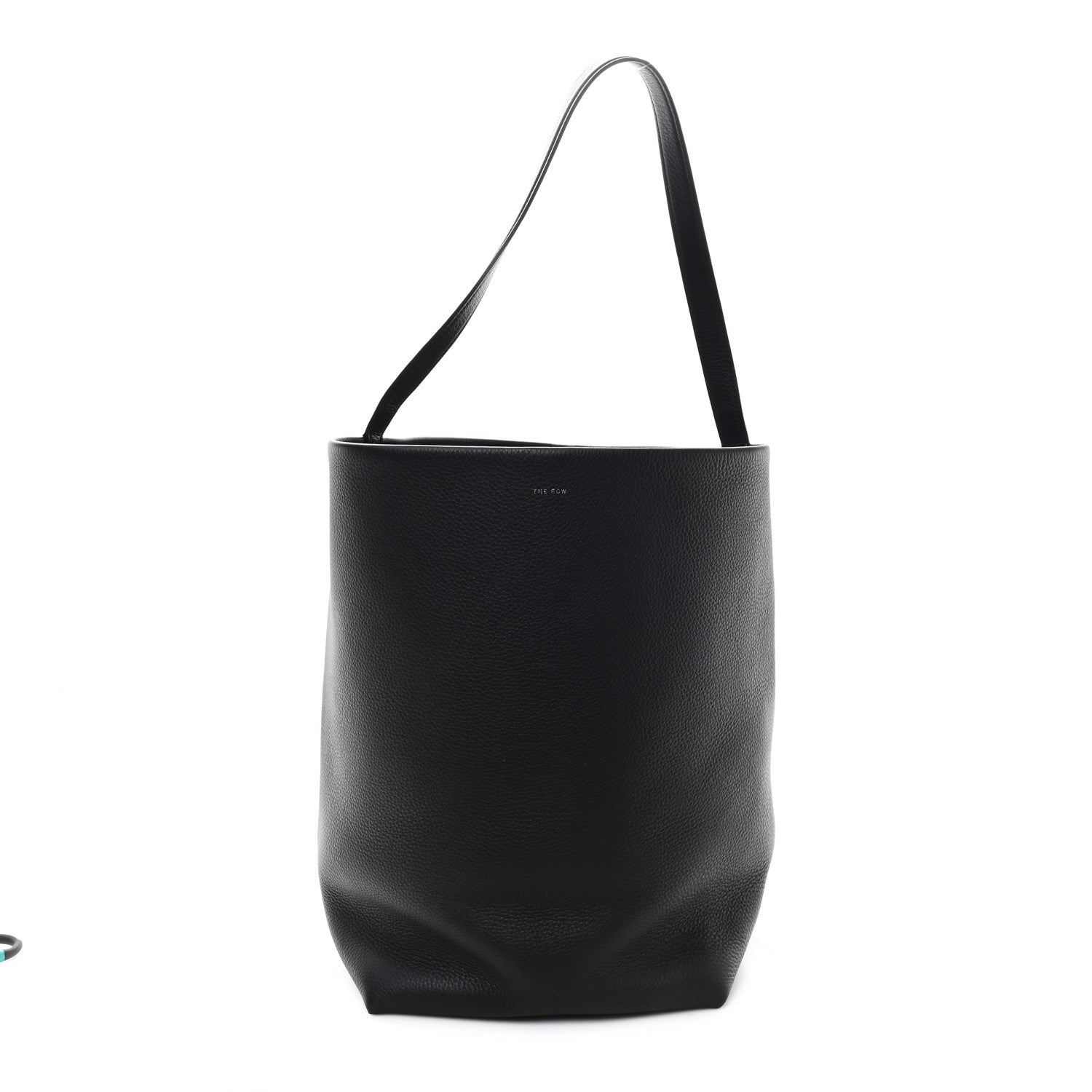 The Row Grained Calfskin Large N/S Park Tote Black 1742190