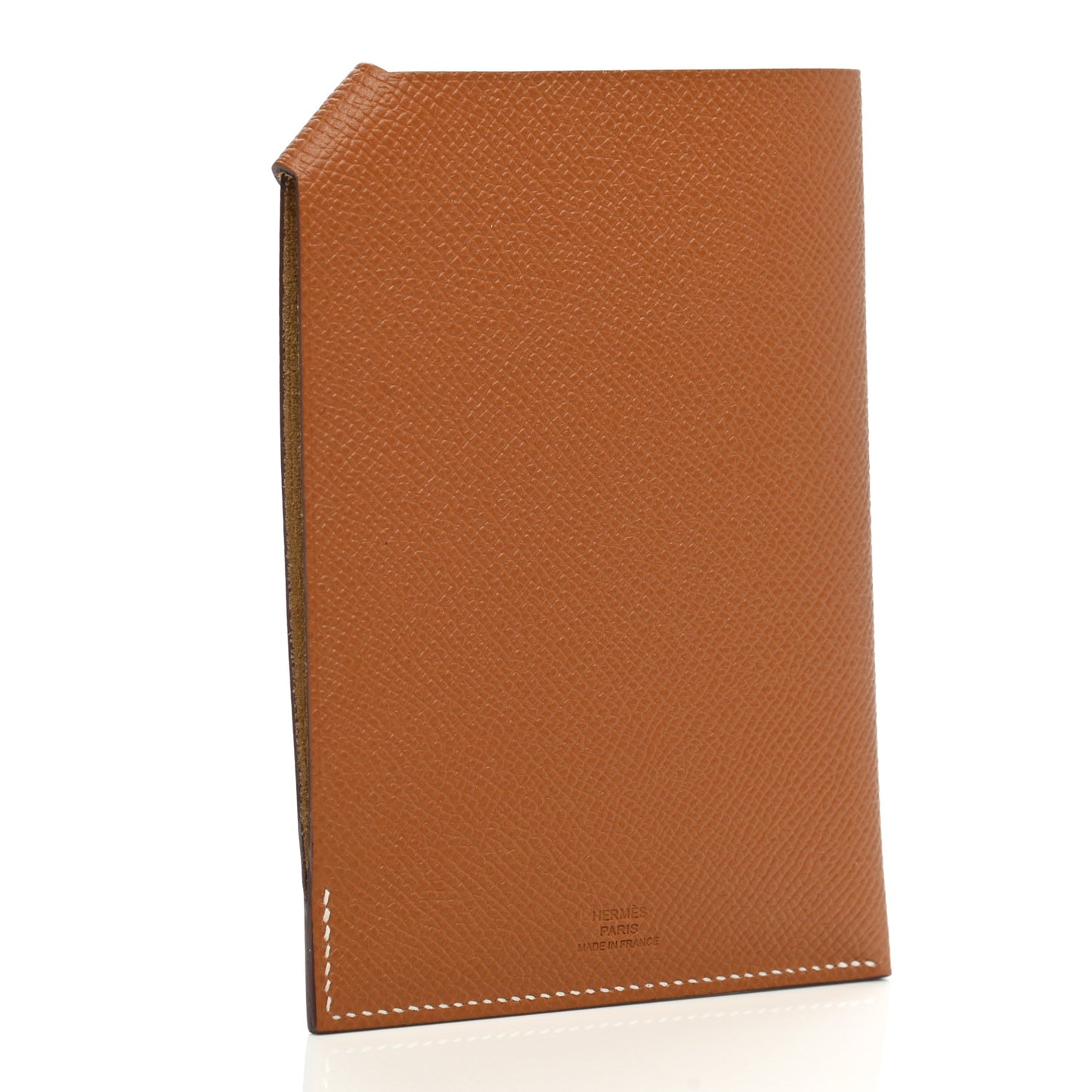 Epsom Tarmac Dot PM Passport Holder Gold Nata