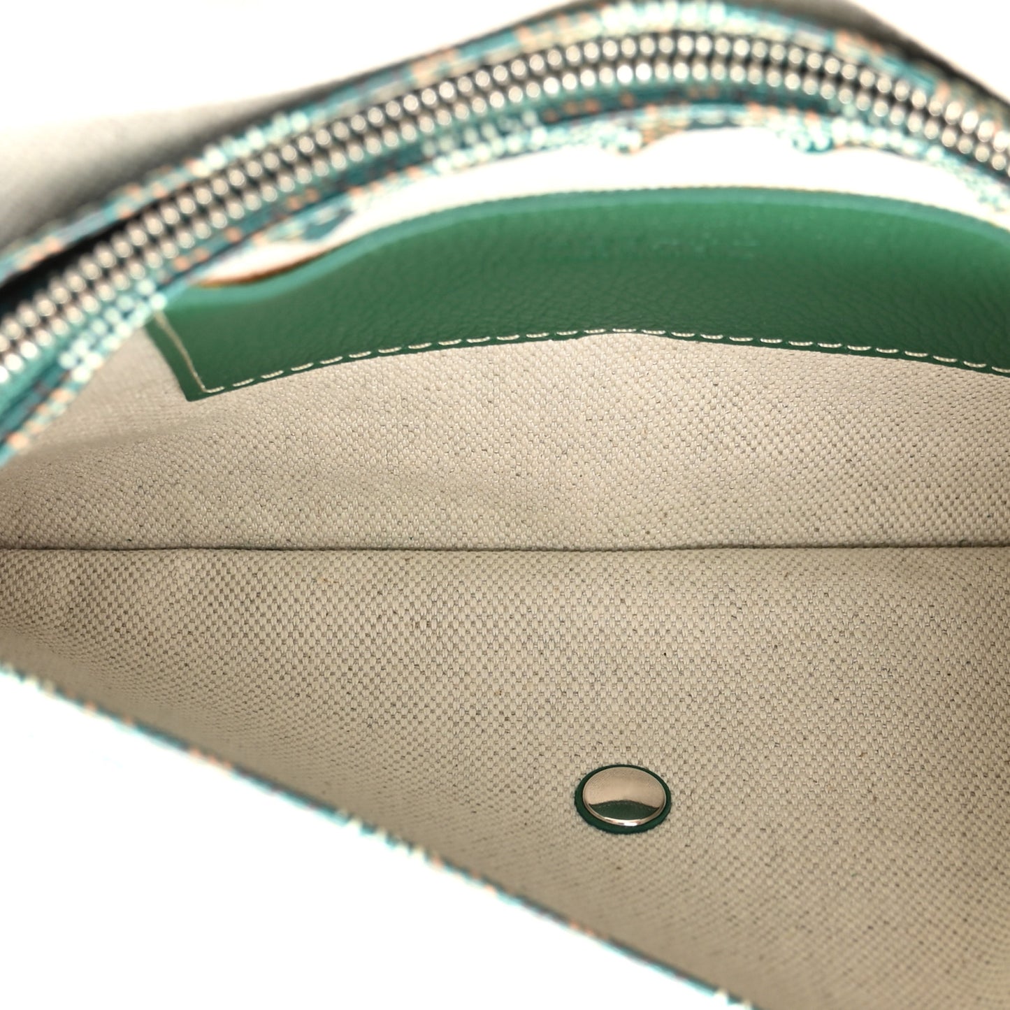 Goyardine Plumet Wallet Clutch Green