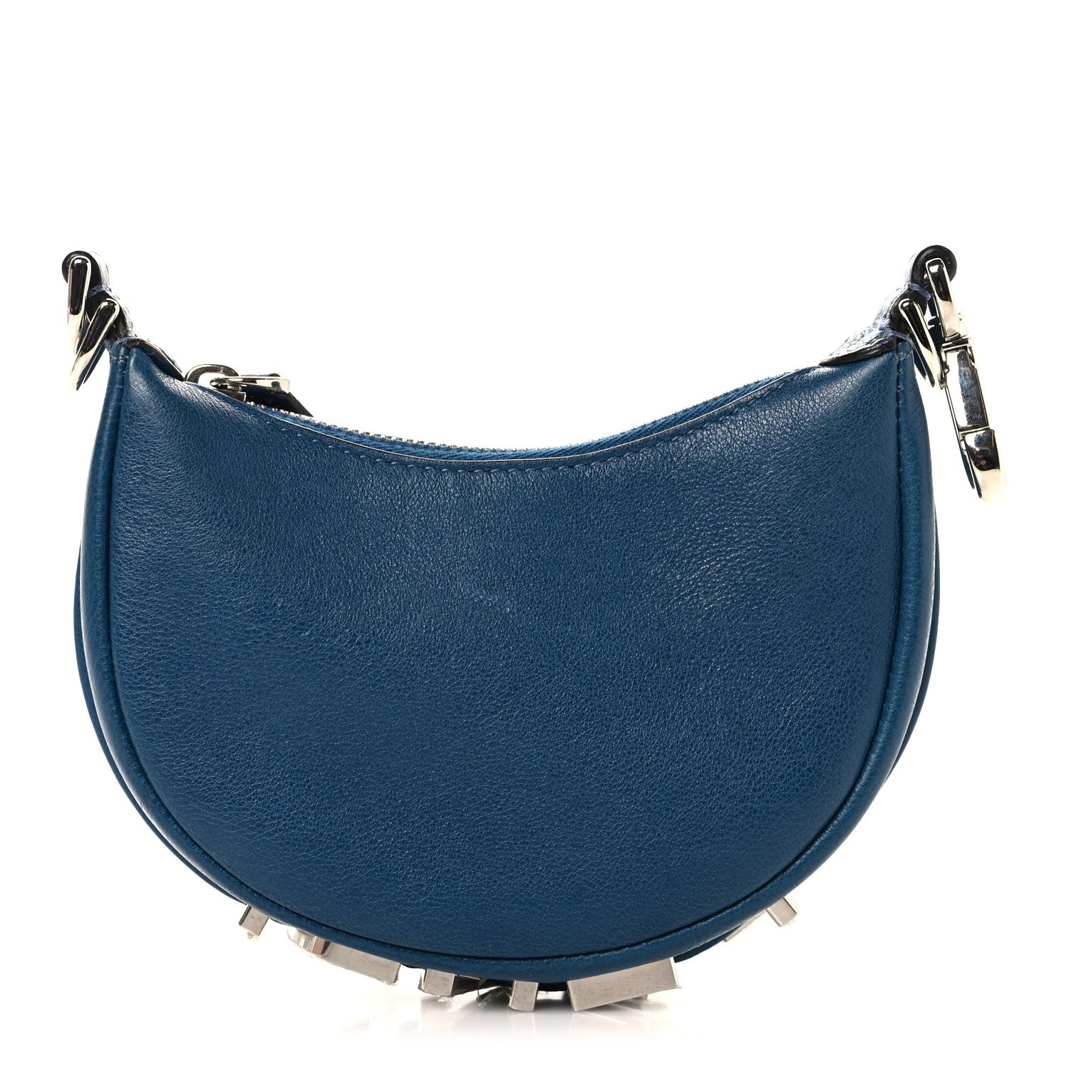 Fendi Vitello Grace Matte Nano Fendigraphy Hobo Charm Mirto