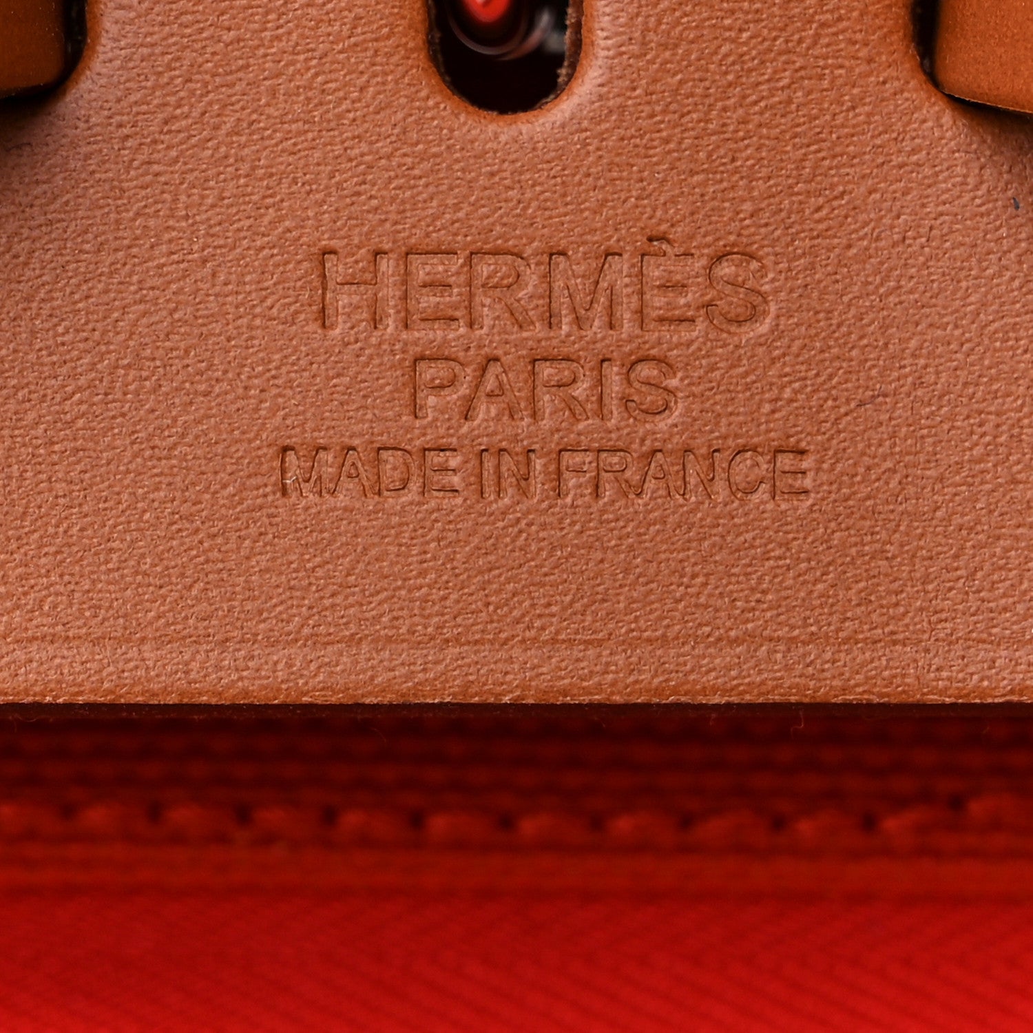 Hermes Military Toile Vache Hunter Herbag a Dos Zip Retourne Backpack Orange Mecano Fauve 7 of 10