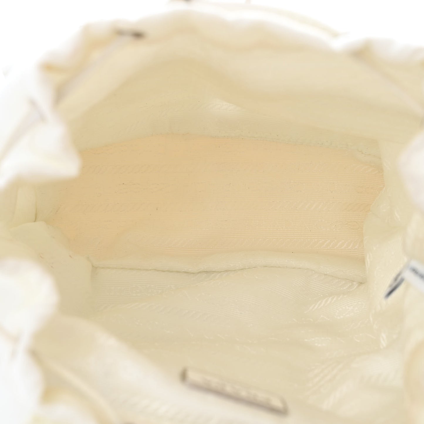 Nylon Vela Mini Crossbody Backpack White