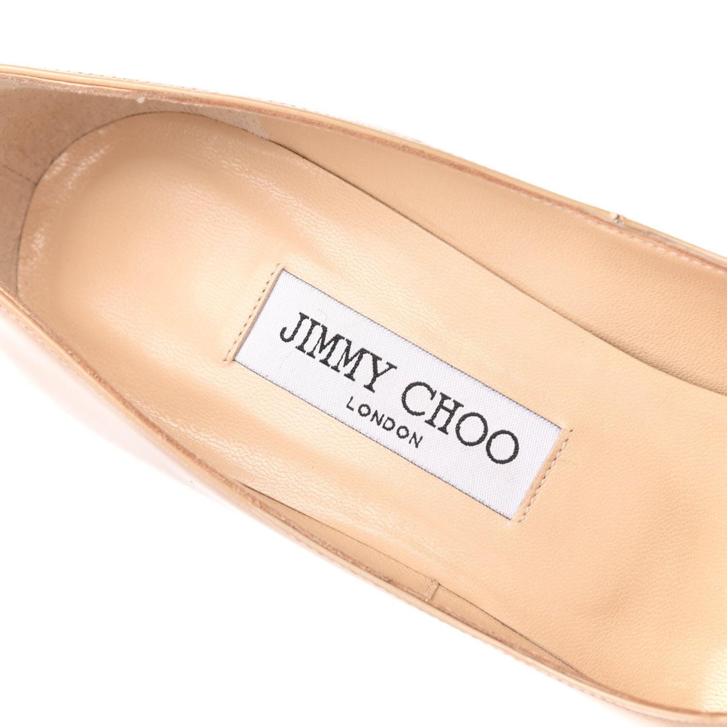 Jimmy Choo Patent Anouk 120 Pumps 38 Nude 6 of 9