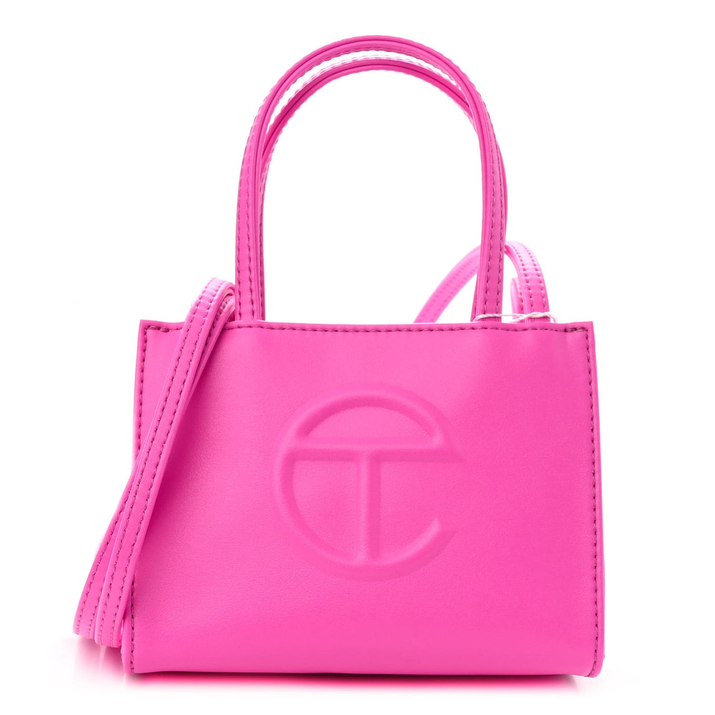 Vegan Leather Small Shopping Bag Azalea