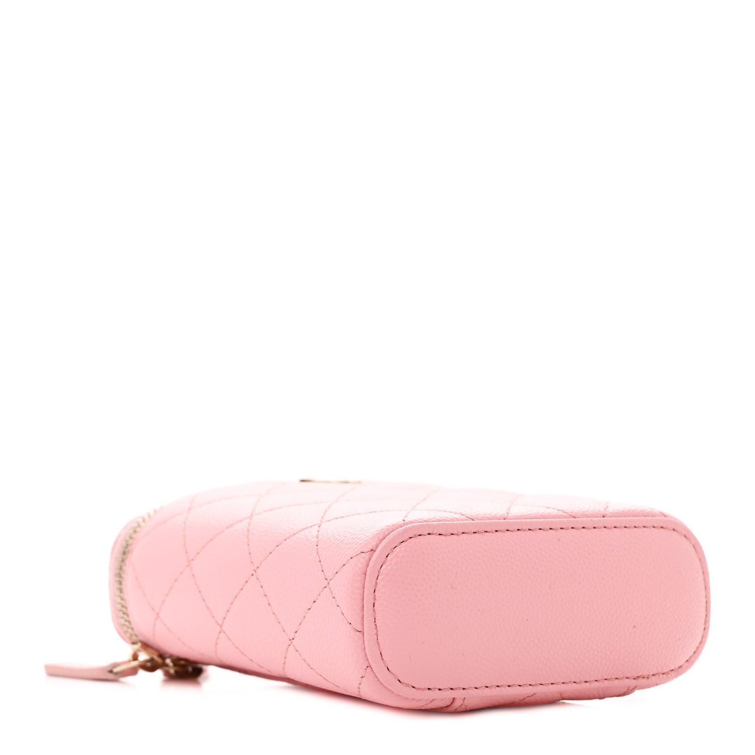 Chanel Caviar Quilted Small Vertical Coco Beauty Vanity Case With Chain Pink 4 of 13