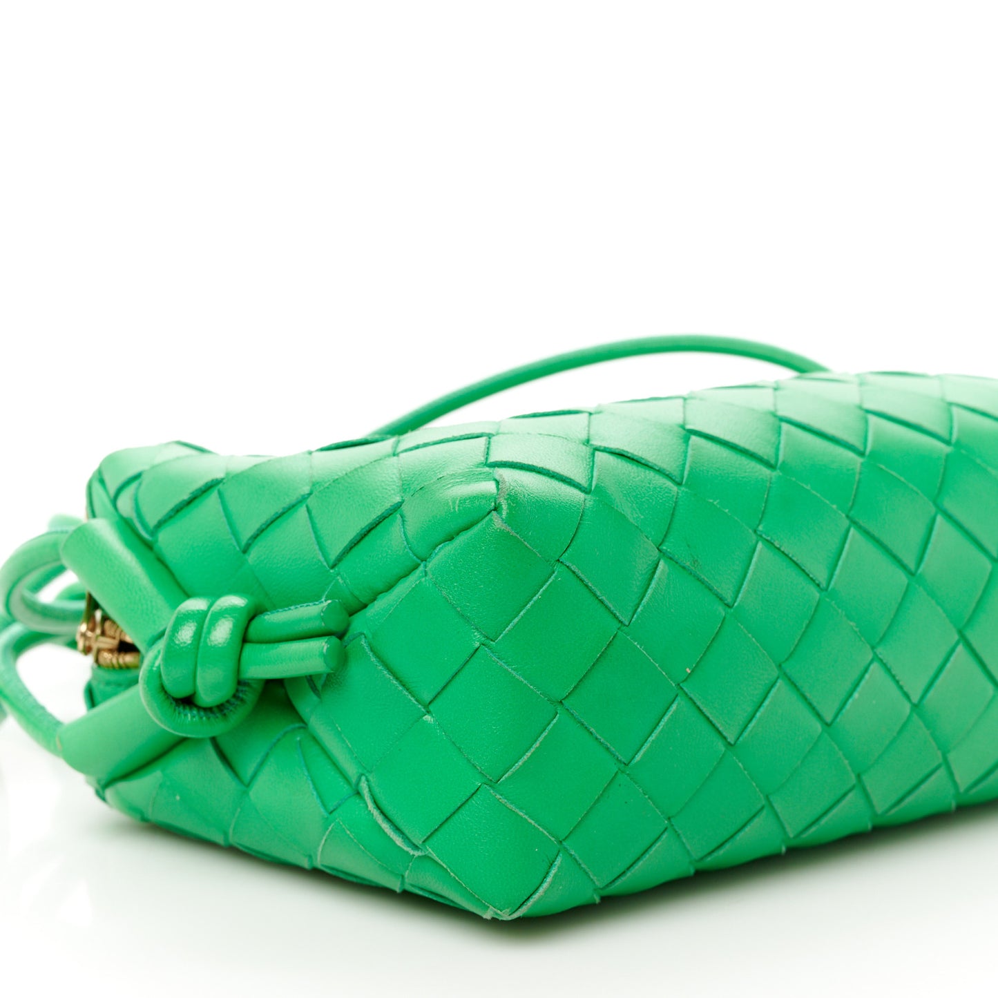 Nappa Intrecciato Mini Loop Camera Bag Parakeet