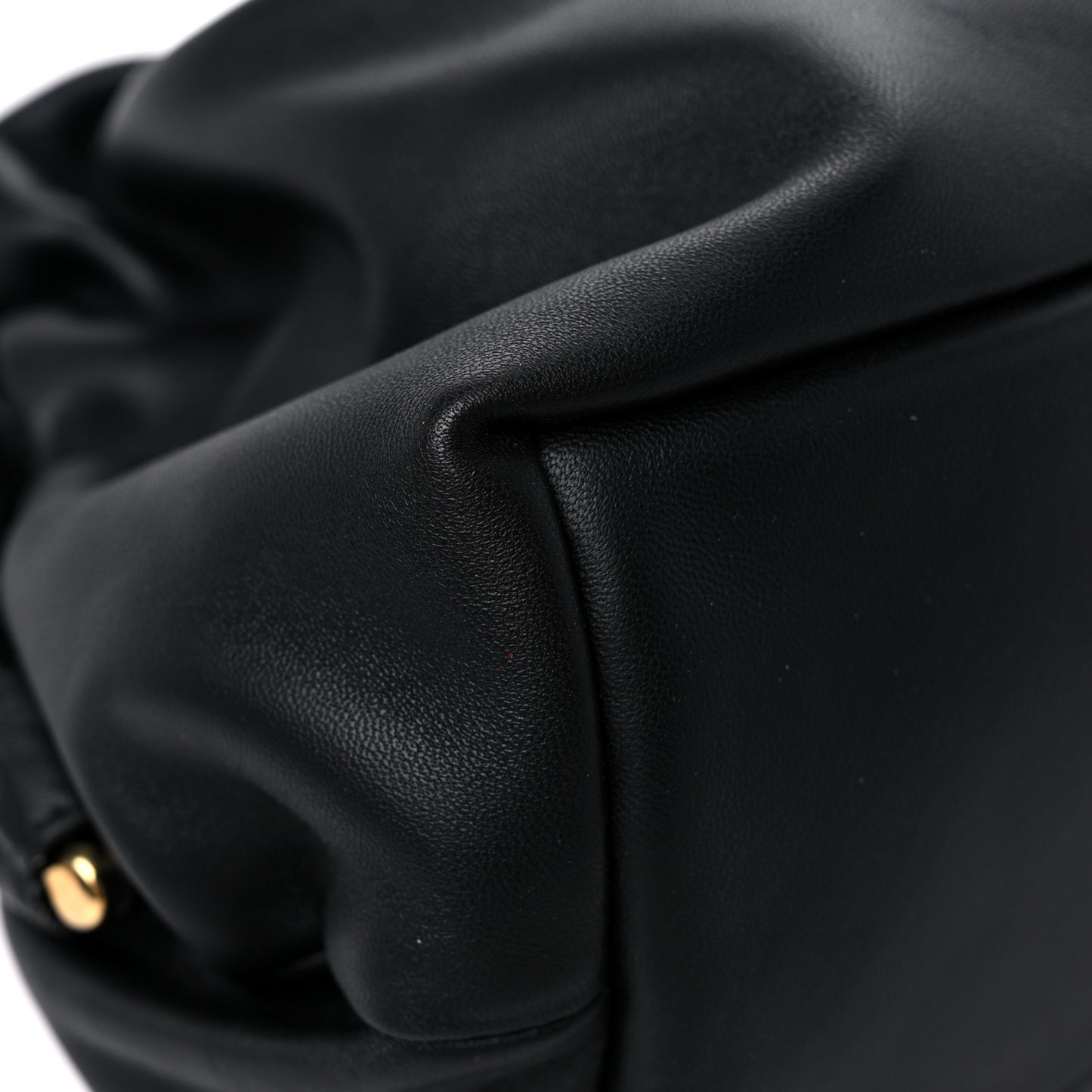 Lambskin Cloud Clutch Black Flamma