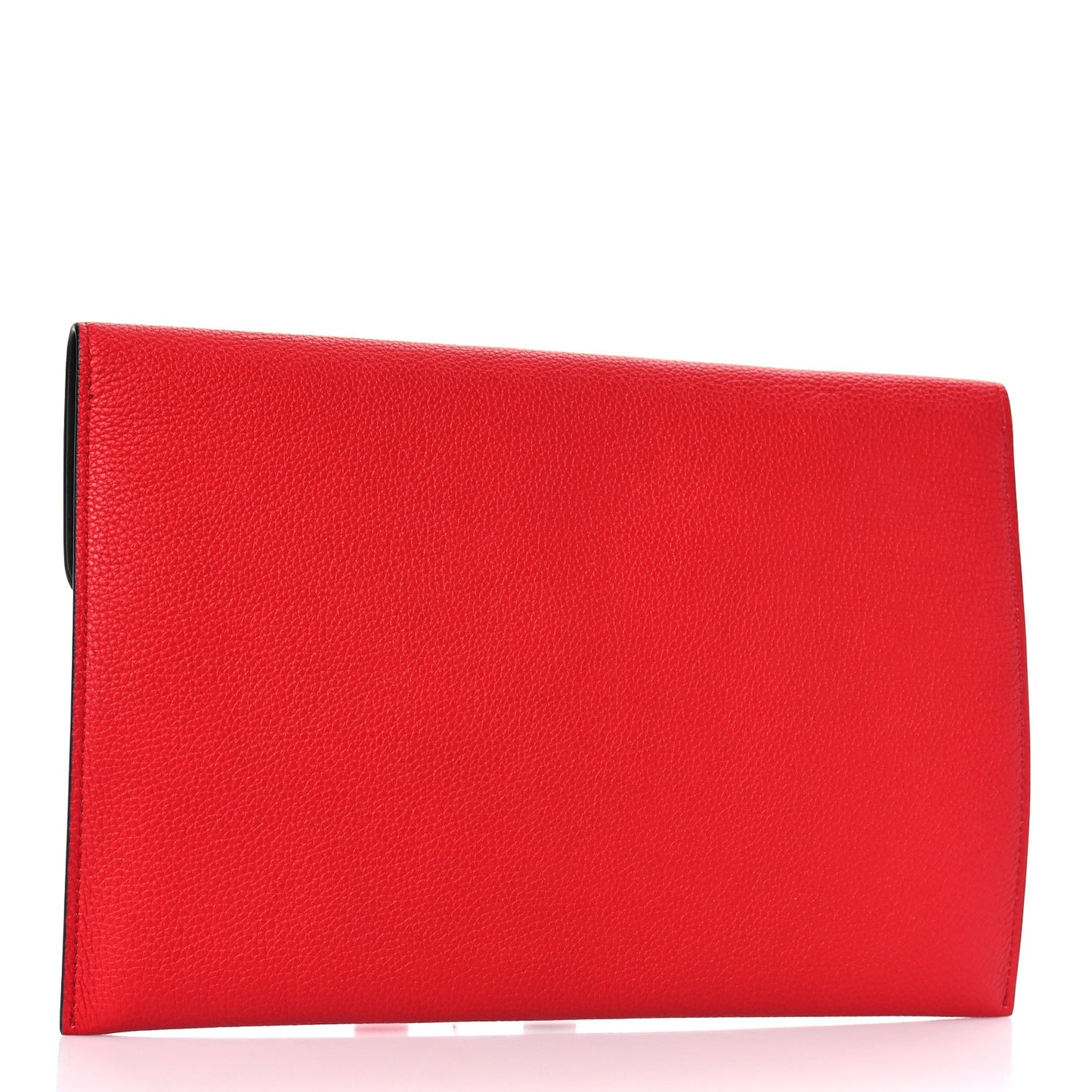 Calfskin Skull Envelope Clutch Red