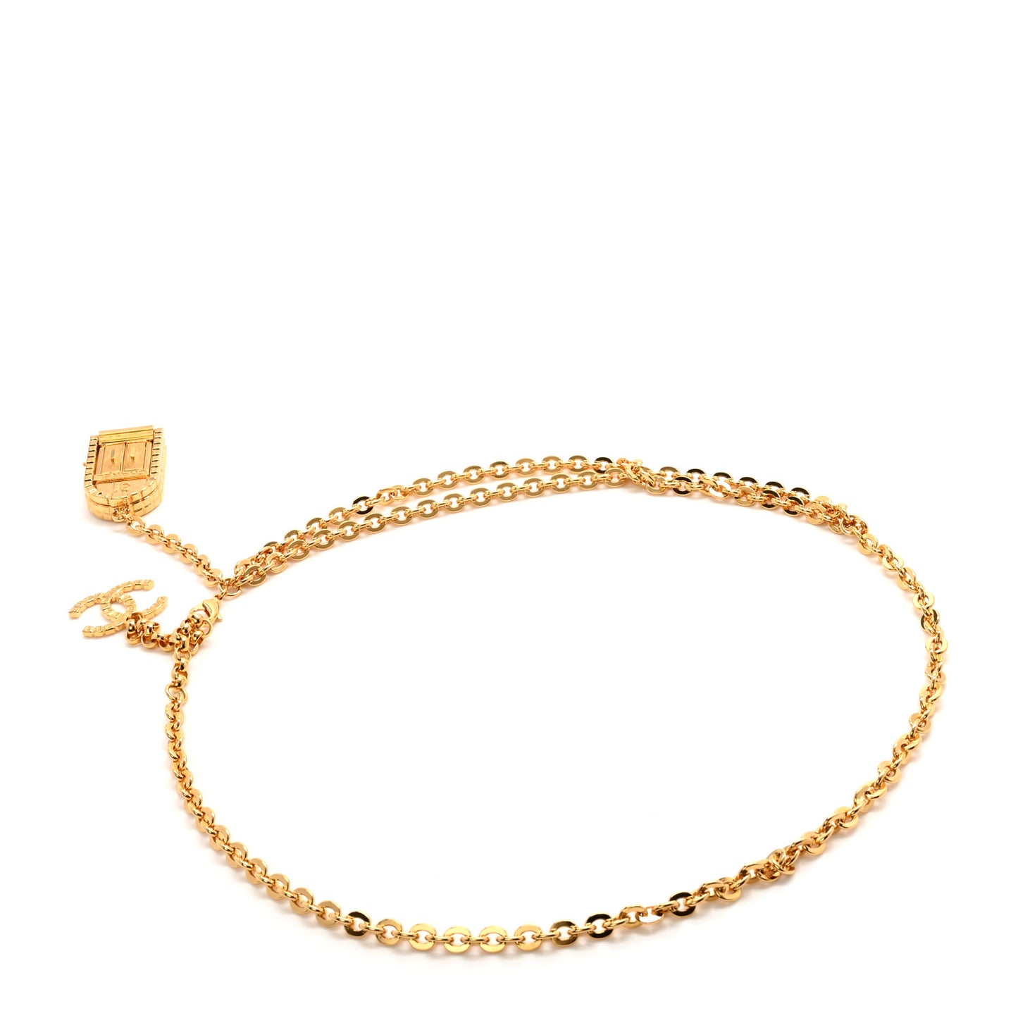 Metal 31 Rue Cambon Door Belt Gold