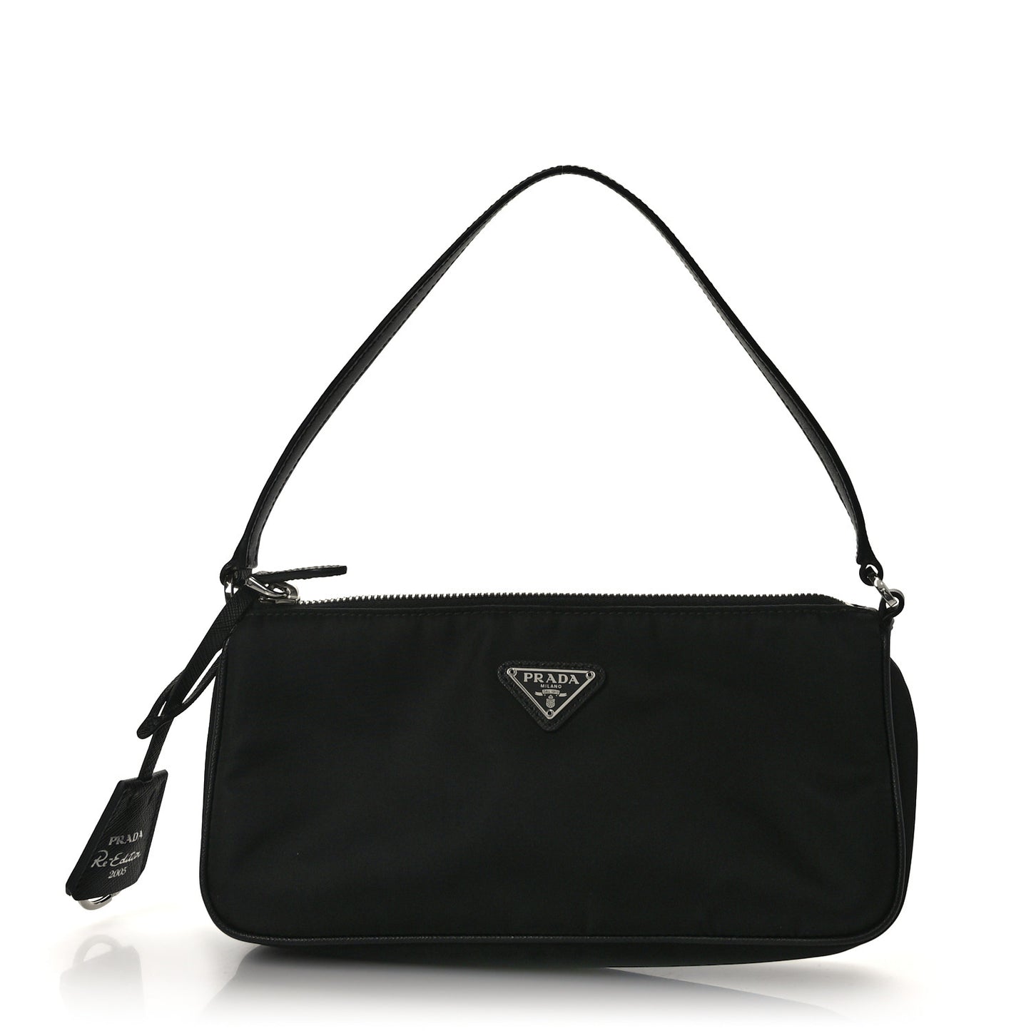 Nylon Saffiano Mini Re-Edition 2005 Bag Black