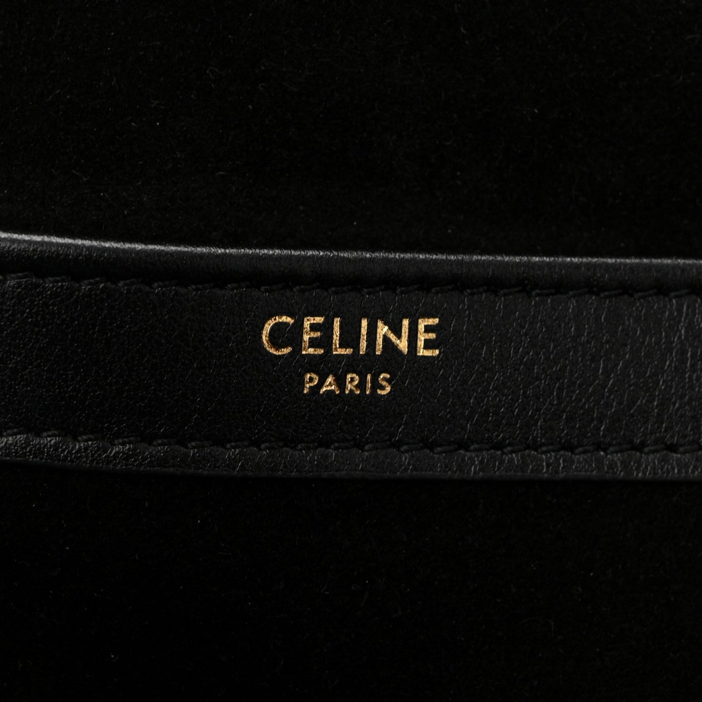 Smooth Calfskin Cuir Triomphe Cabas Drawstring Black
