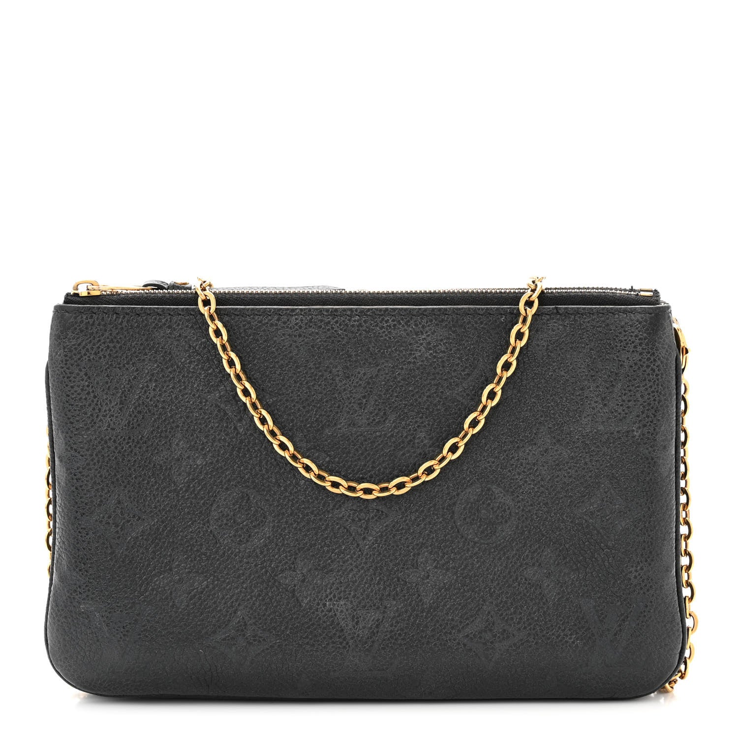 Louis Vuitton Empreinte Double Zip Pochette Black 1484024