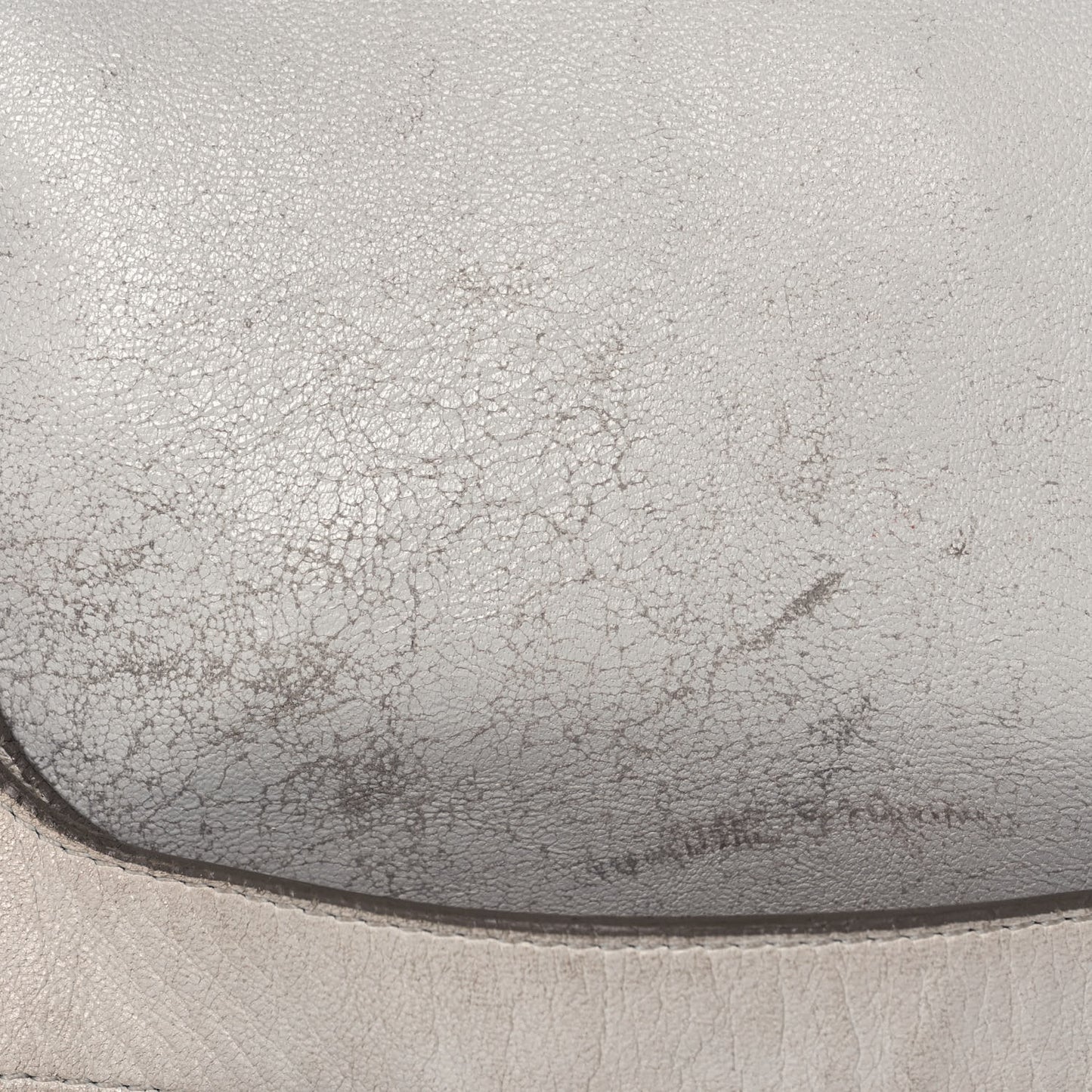 Ramskin Small Alix Padlock Zip Shoulder Bag White