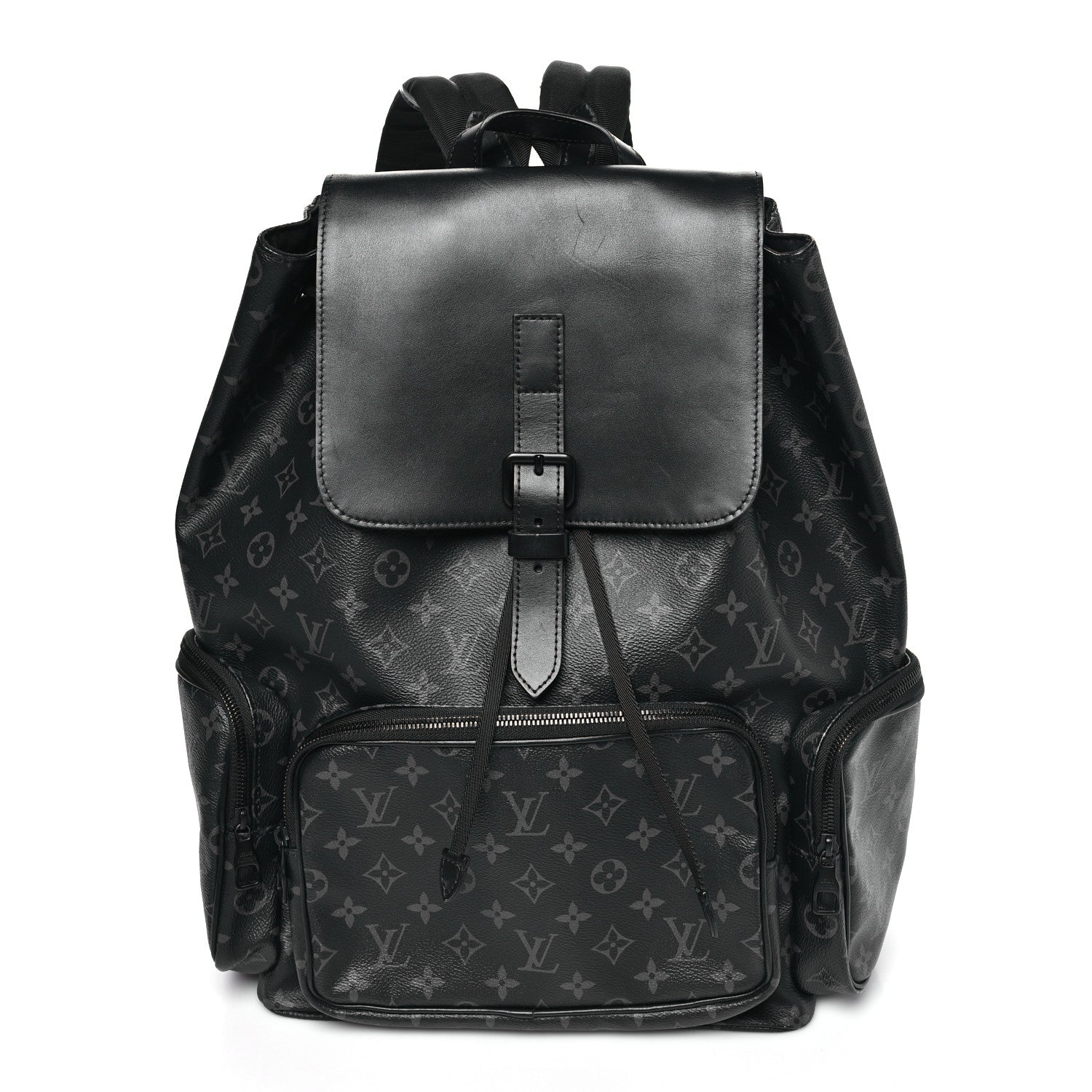 louis vuitton backpack two pockets Louis Vuitton Monogram Eclipse Trio Backpack 1818677 – FASHIONPHILE