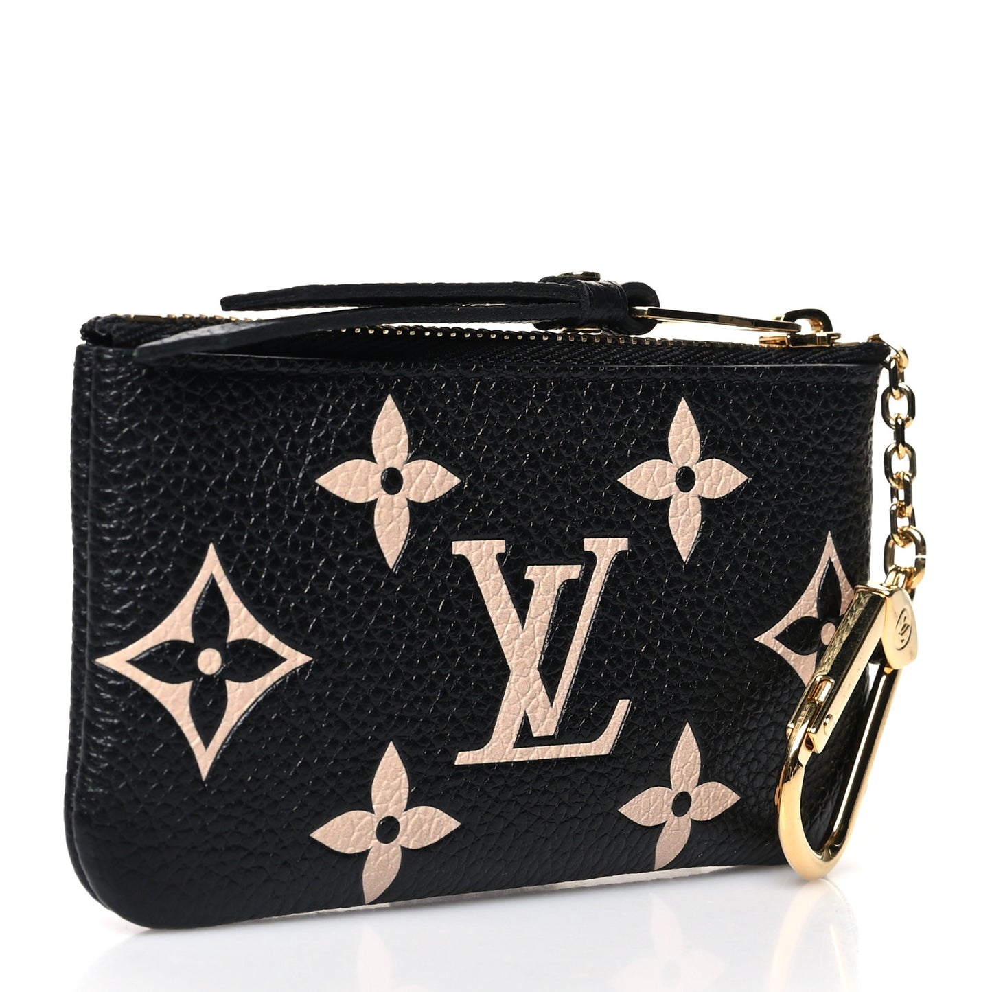 Empreinte Monogram Giant Key Pouch Black Beige