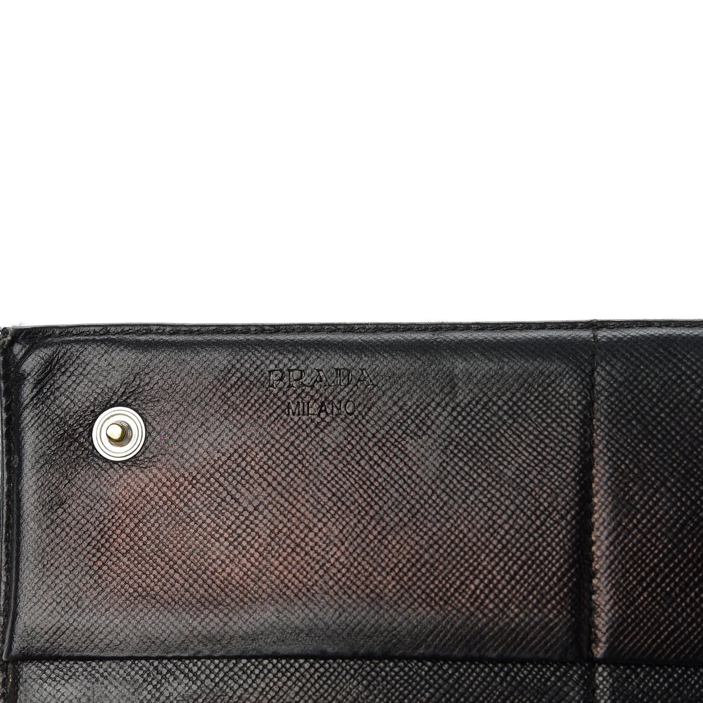 Tessuto Nylon Continental Flap Wallet Black