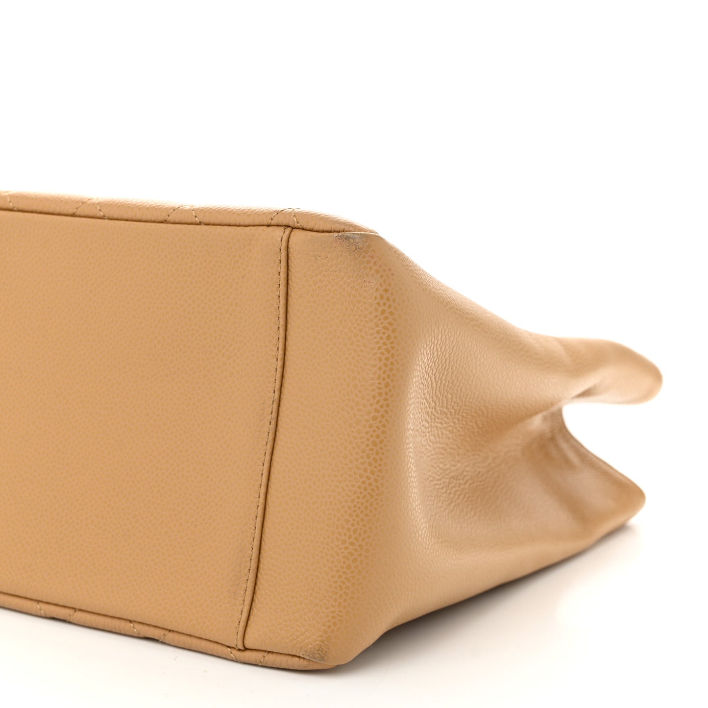 Caviar Quilted Grand Shopping Tote GST Beige Clair