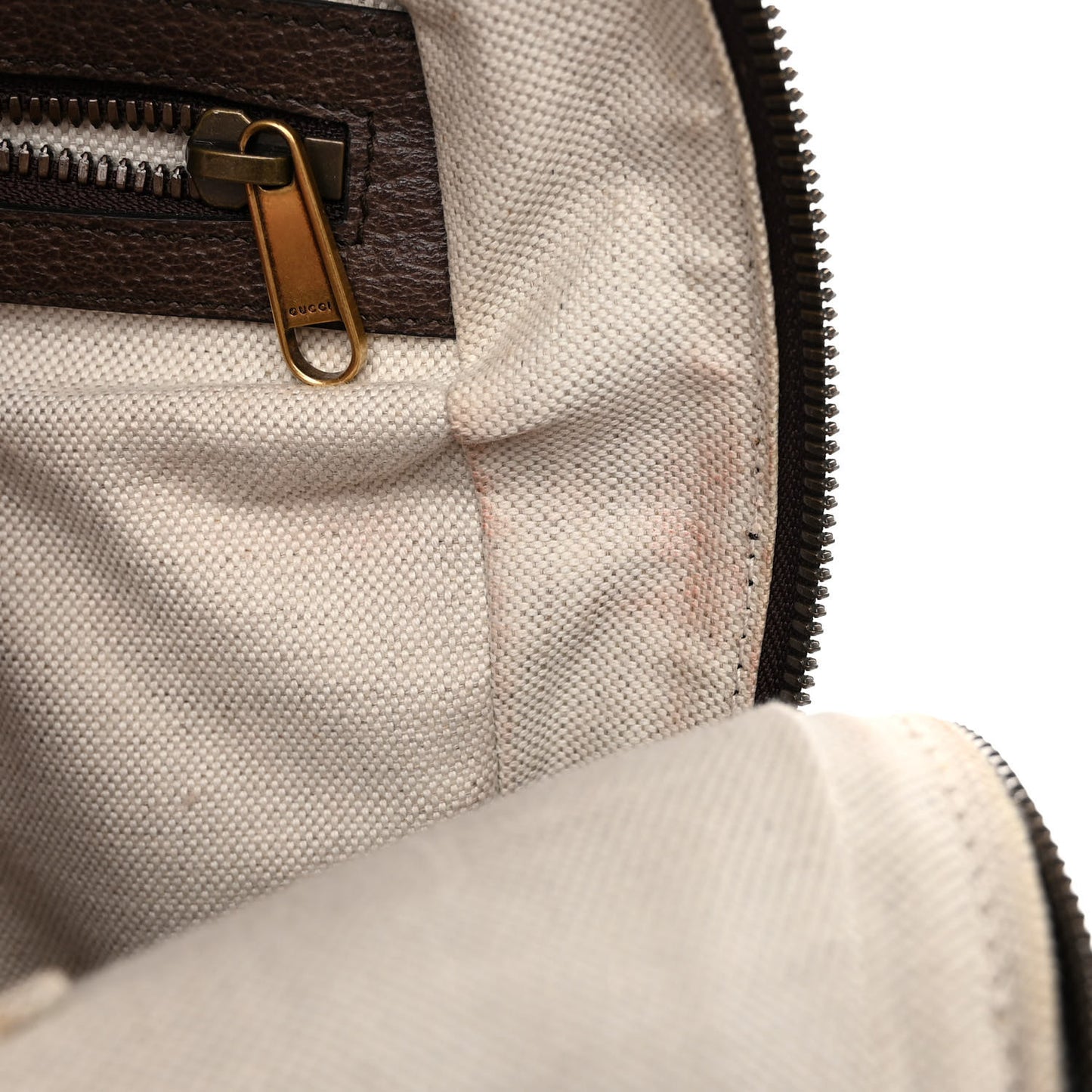 GG Supreme Monogram Calfskin Web Small Ophidia Day Backpack Beige Ebony New Acero