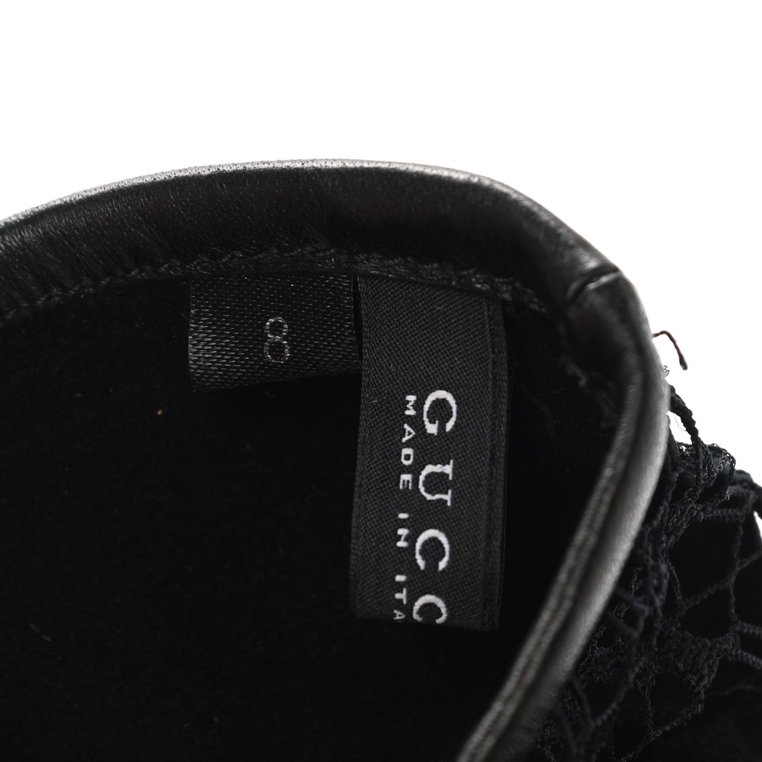 Gucci Nappa Mesh Gloves 8 Black 3 of 4