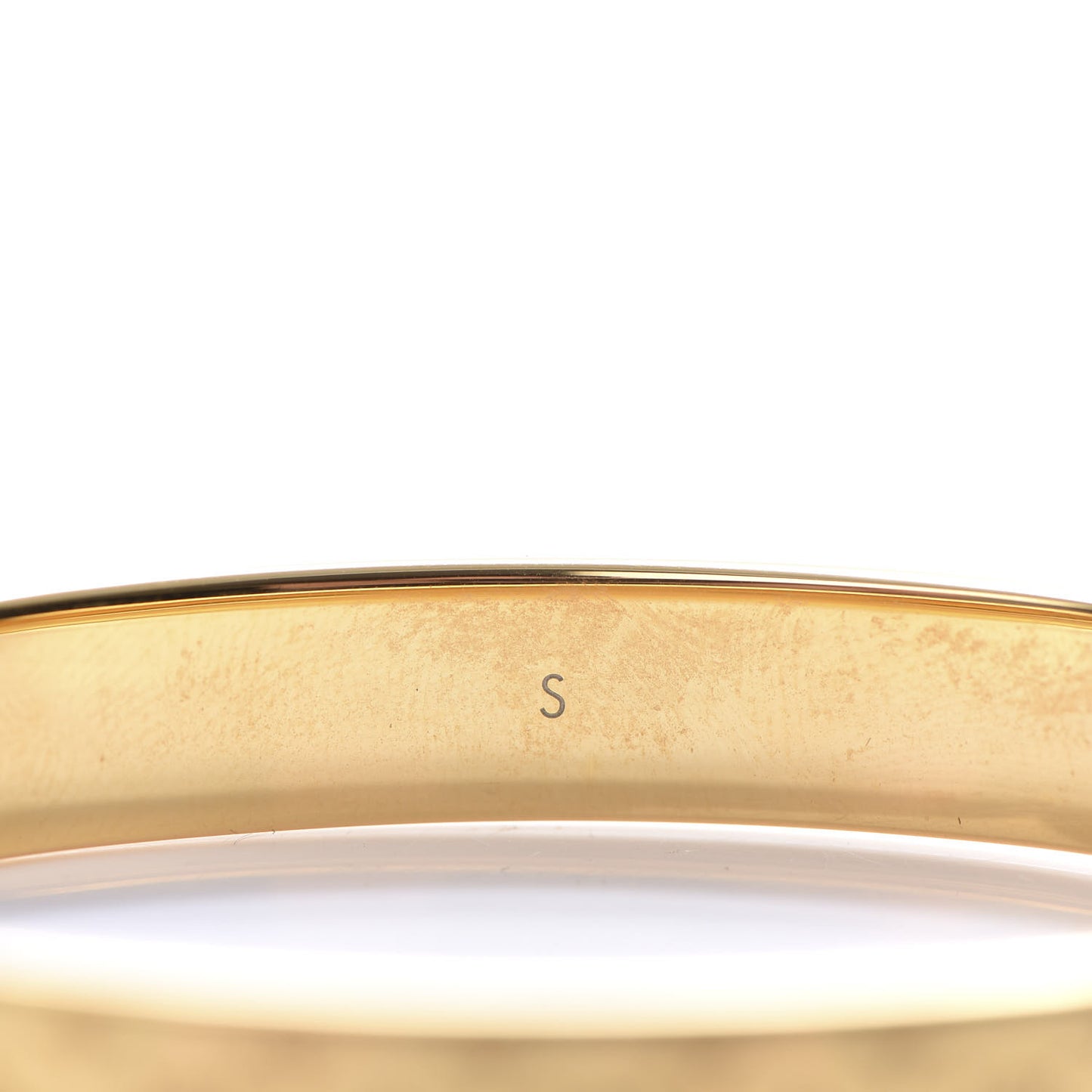 Brass Monogram Nanogram Cuff S Gold