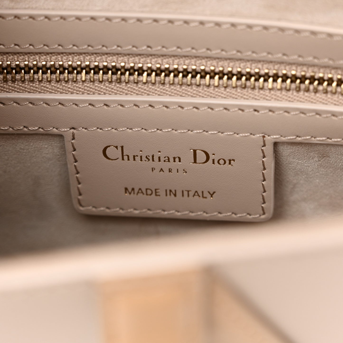 Supple Calfskin Two Tone Saddle Bag With Strap Biscuit Trench Beige