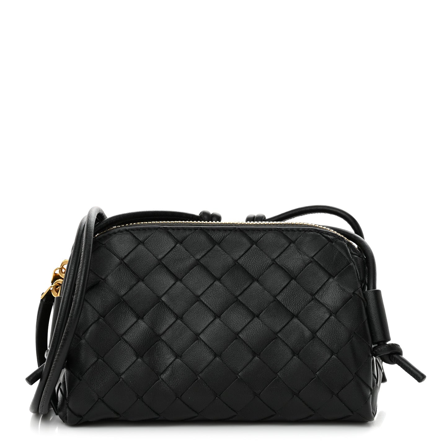 Nappa Intrecciato Concert Pouch Black