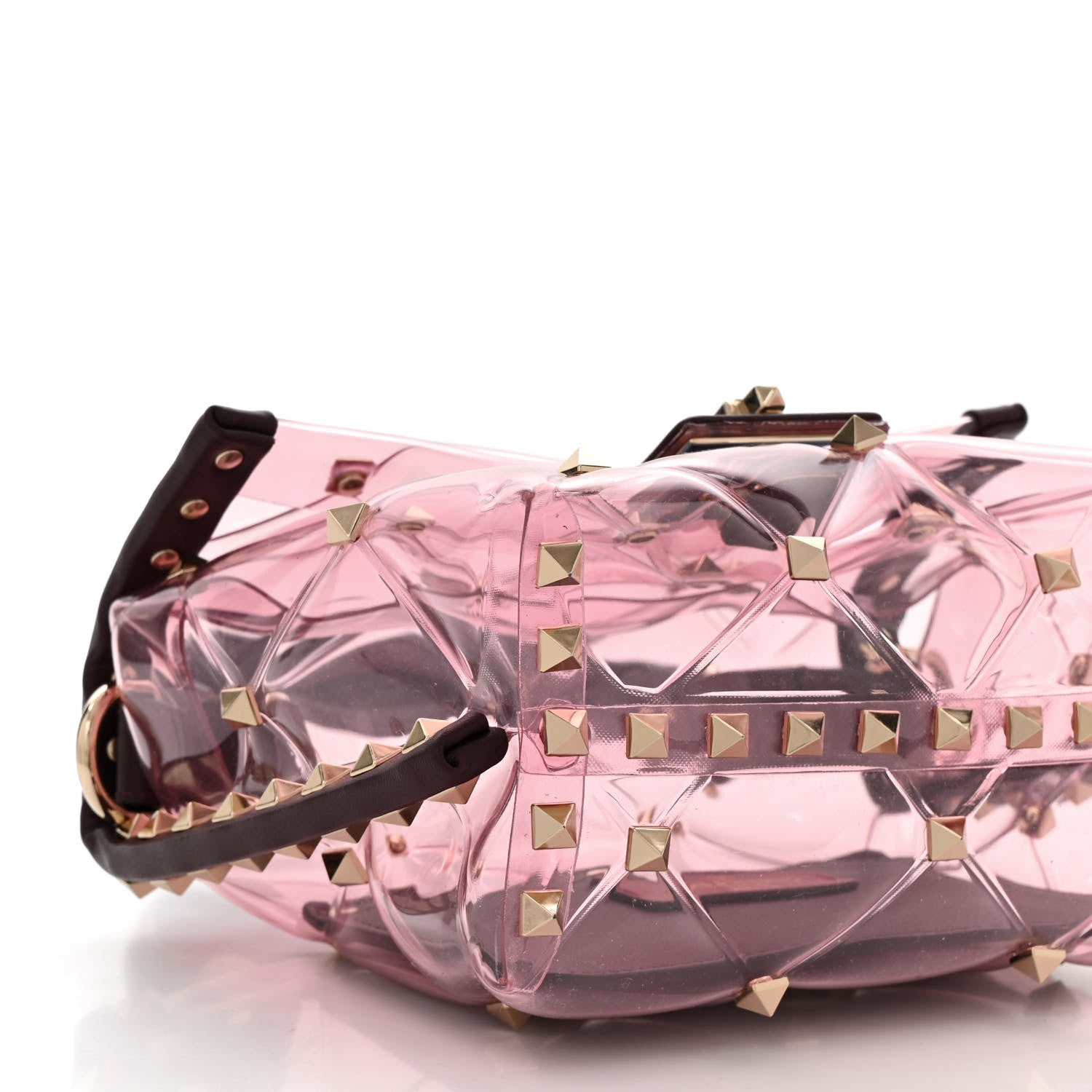 Valentino Garavani PVC Mini Candystud Top Handle Bag Rubin 8 of 9