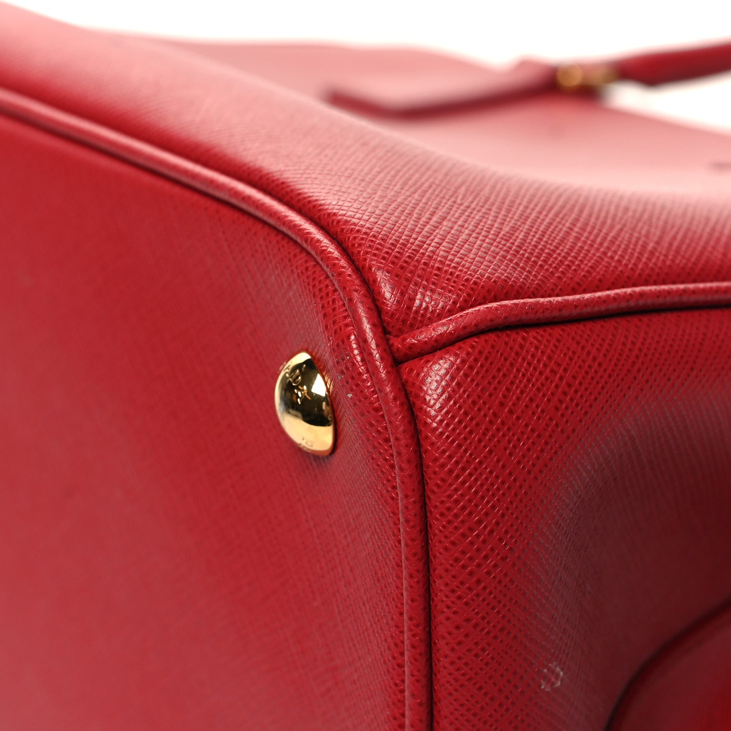 Saffiano Lux Large Galleria Double Zip Tote Fuoco