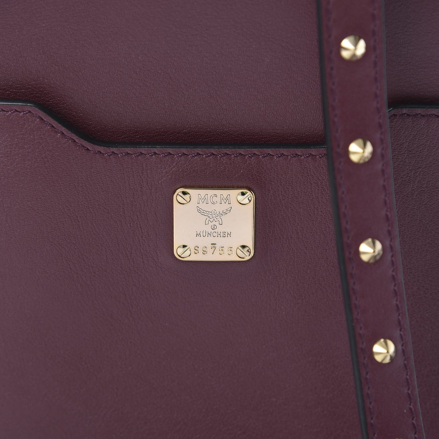 Calfskin Mini Duchess Polke Studs Backpack Mystic Purple