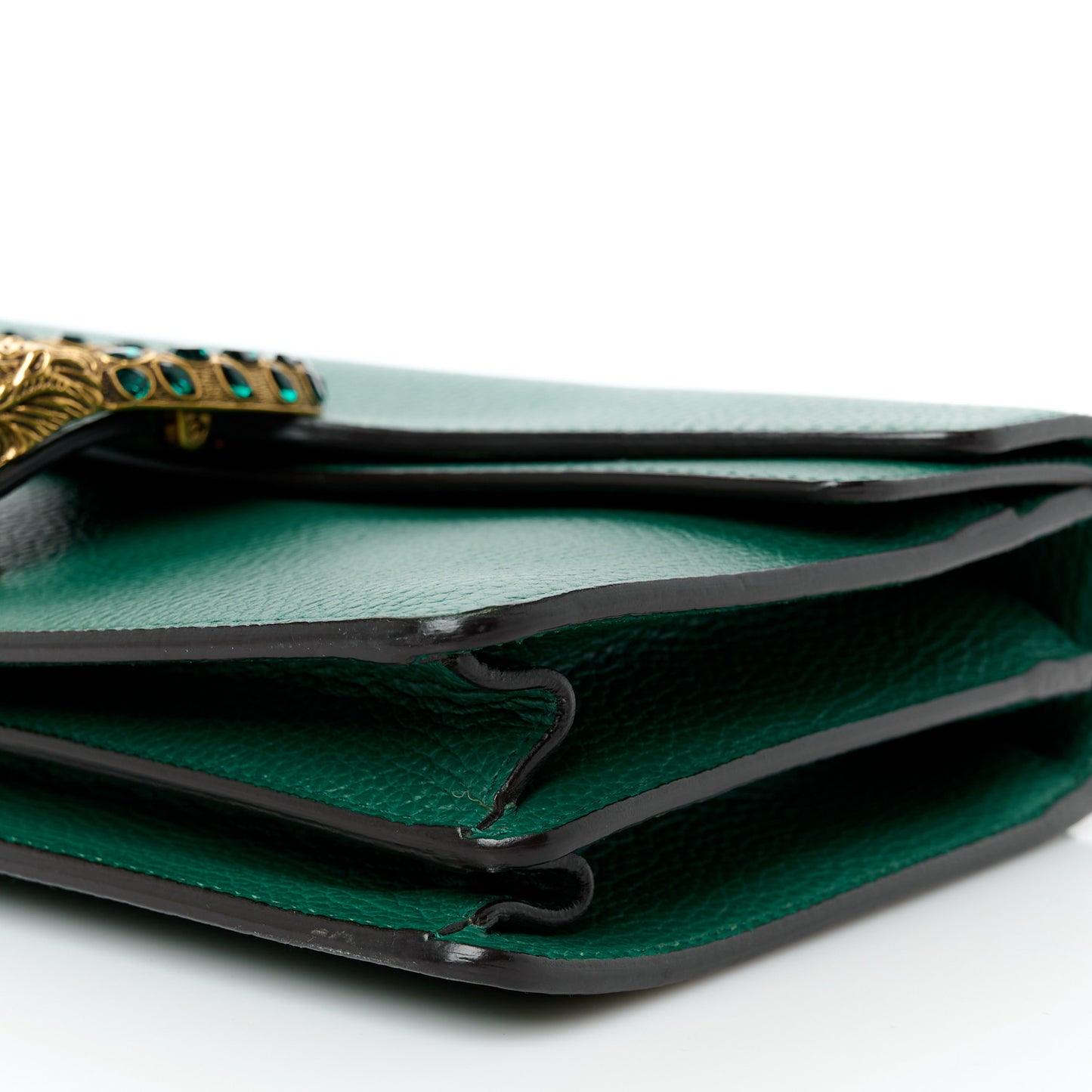 Dollar Calfskin Crystal Small Dionysus Shoulder Bag Emerald