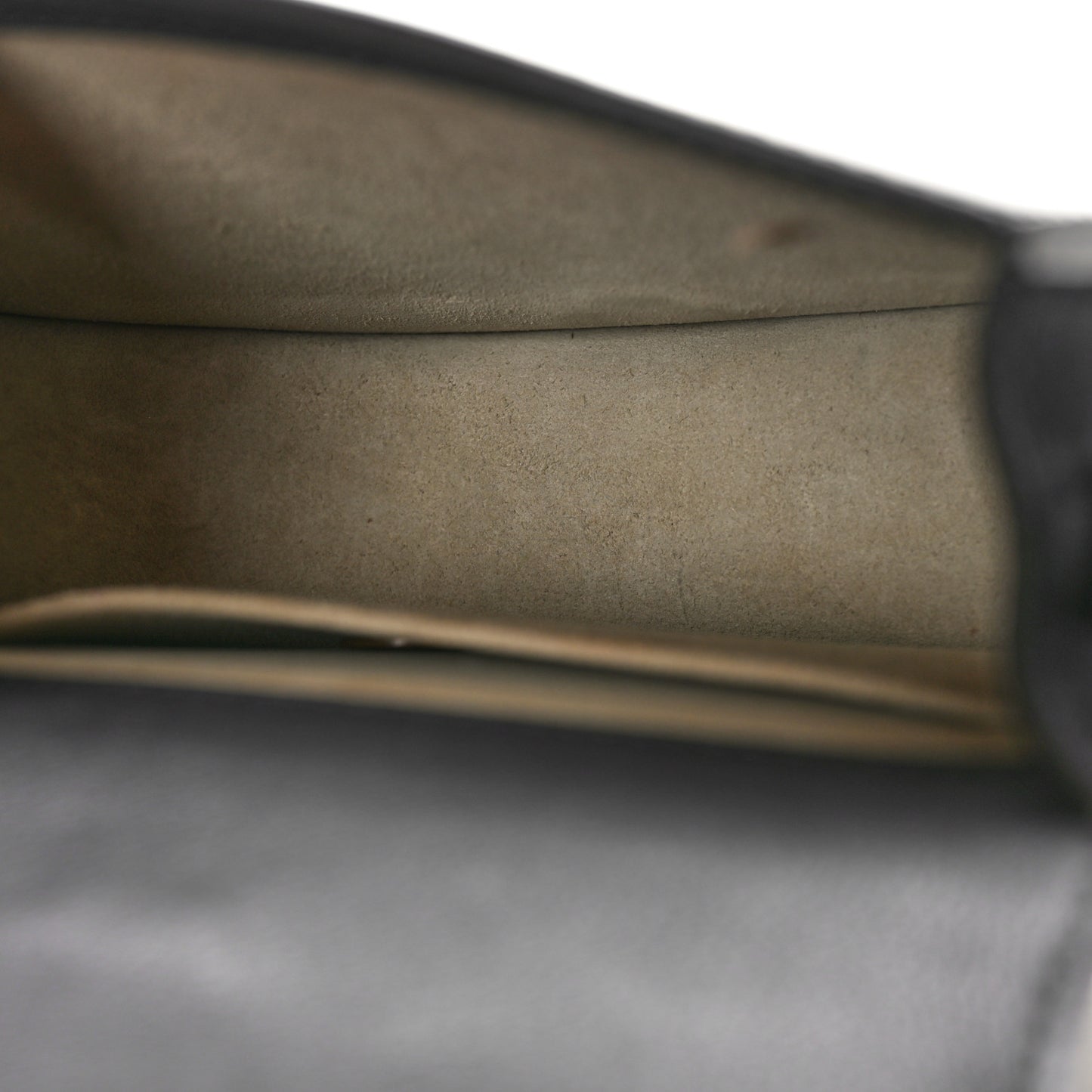 Patent Suede Small Nile Bracelet Bag Black