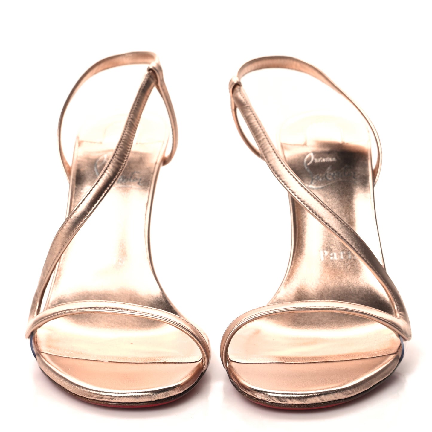 Kid Laminato Satin PVC Rosalie 100 Sandals 38 Leche