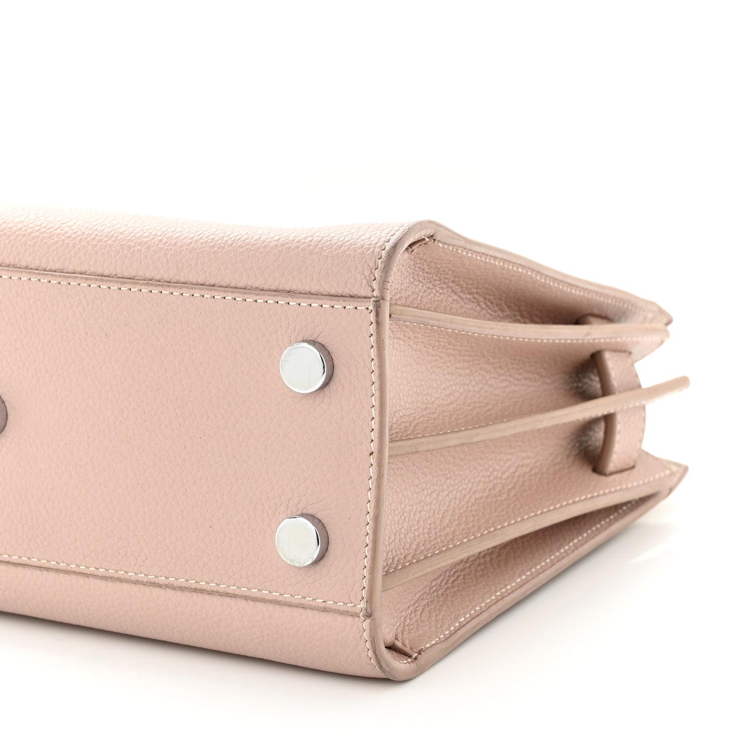 Grained Calfskin Nano Sac de Jour Antique Rose