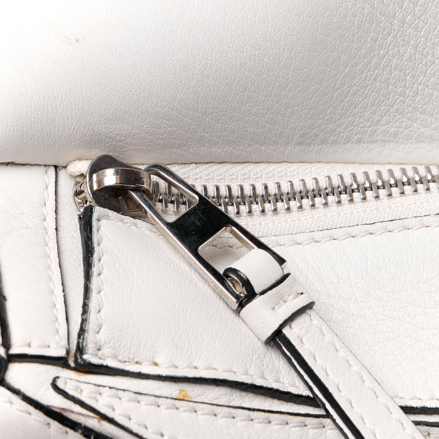 Loewe Calfskin Medium Puzzle Bag White 13 of 14