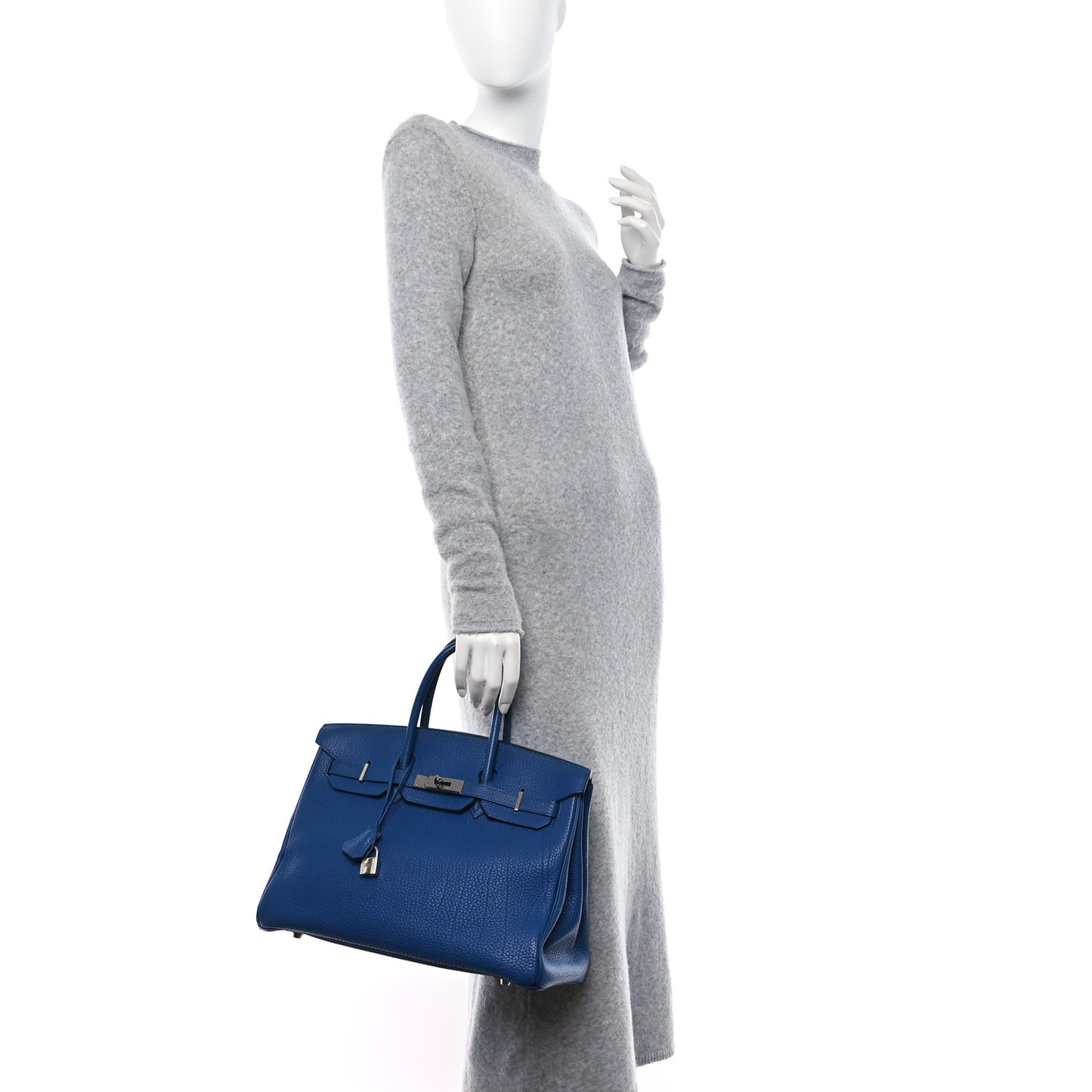 Togo Birkin 35 Bleu Electrique
