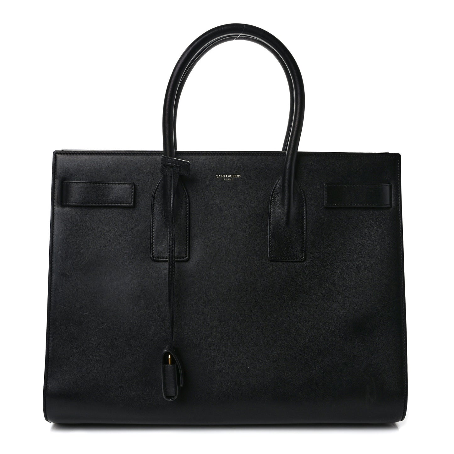 SAINT LAURENT Calfskin Large Sac De Jour Carryall Black