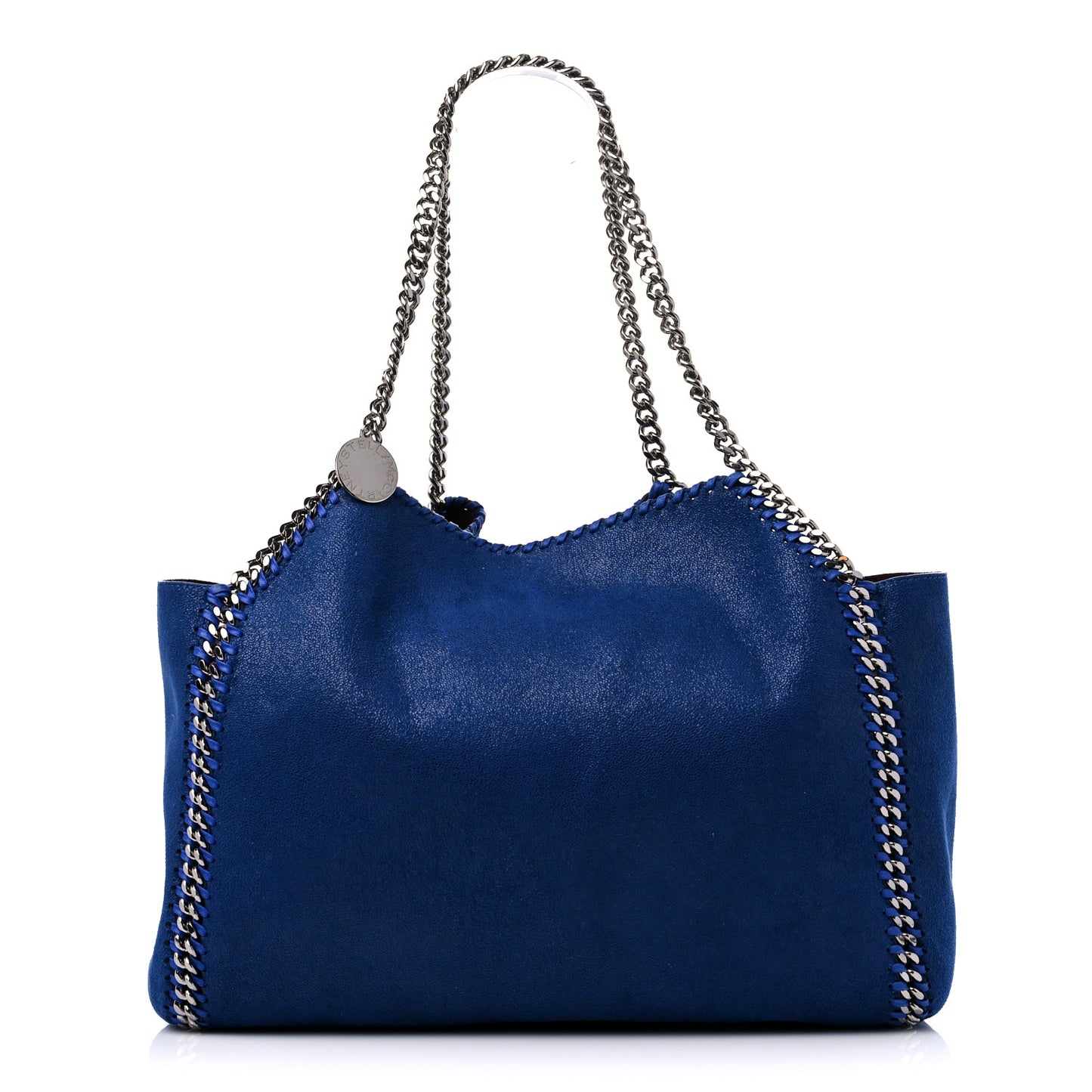 Chamois Shiny Dotted Reversible Tote Blue