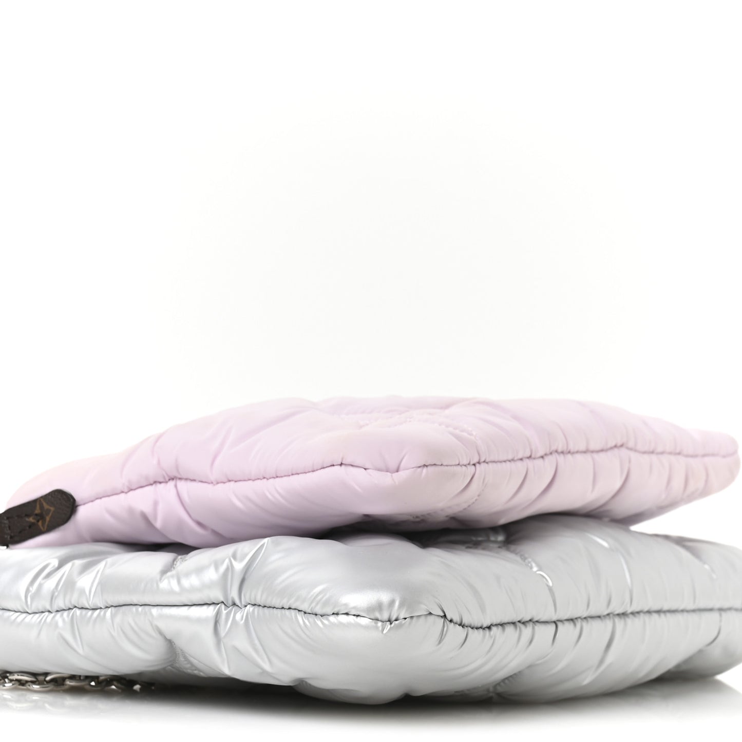 Econyl Monogram Pillow Maxi Multi Pochette Accessories Silver Pale Pink