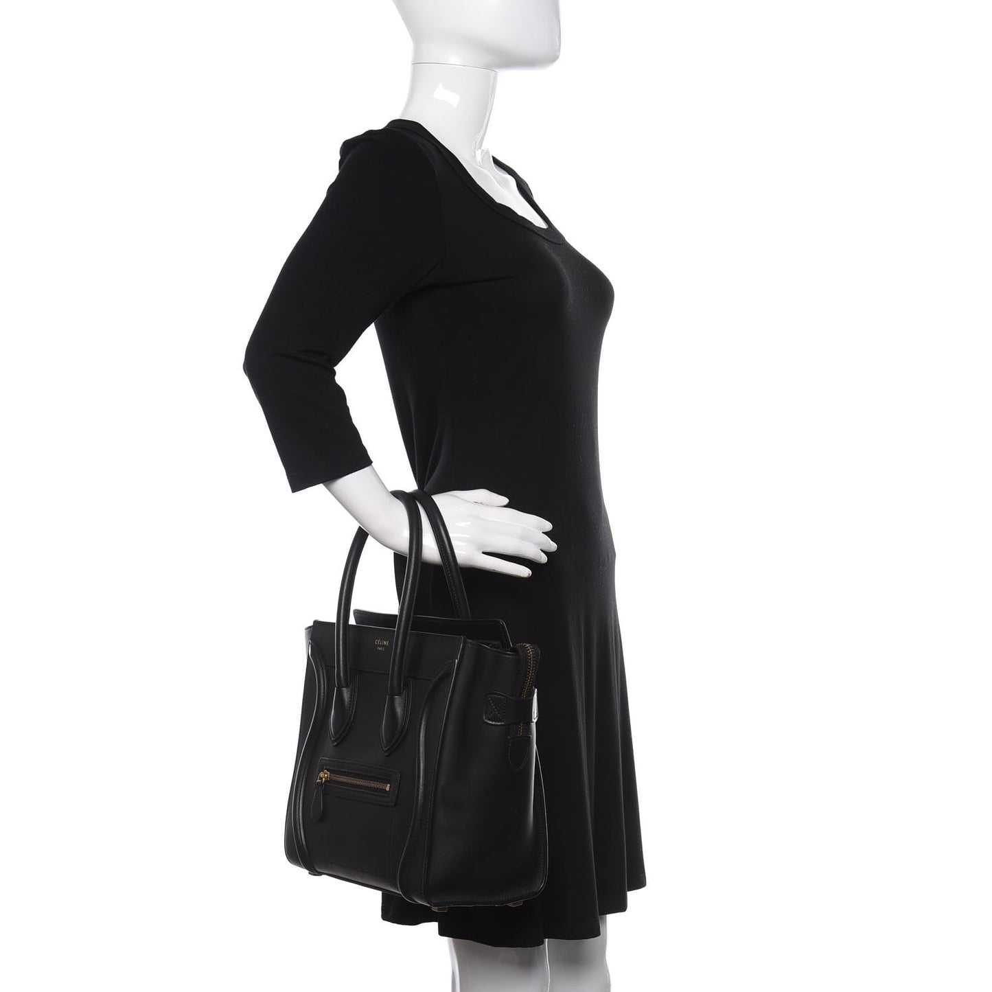 Smooth Calfskin Micro Luggage Black