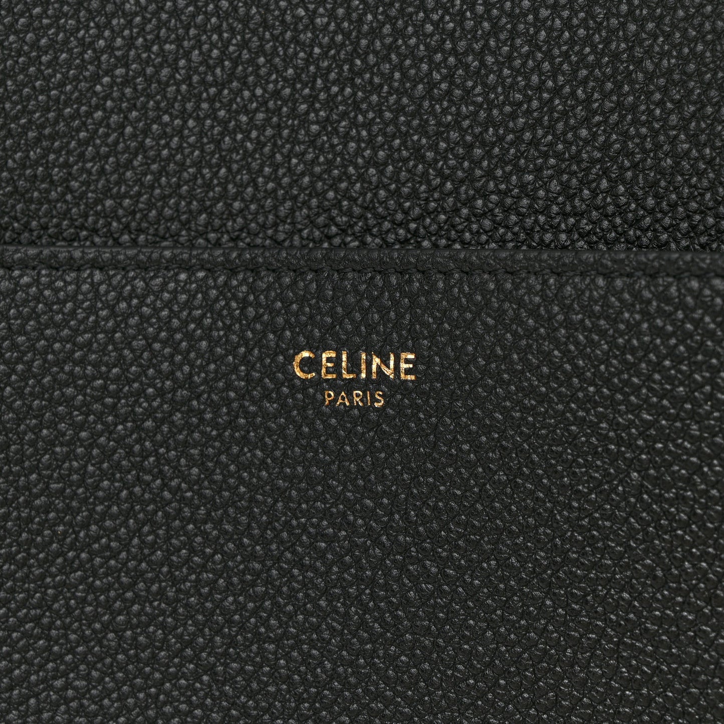 Soft Grained Calfskin Sangle Bucket Bag Black