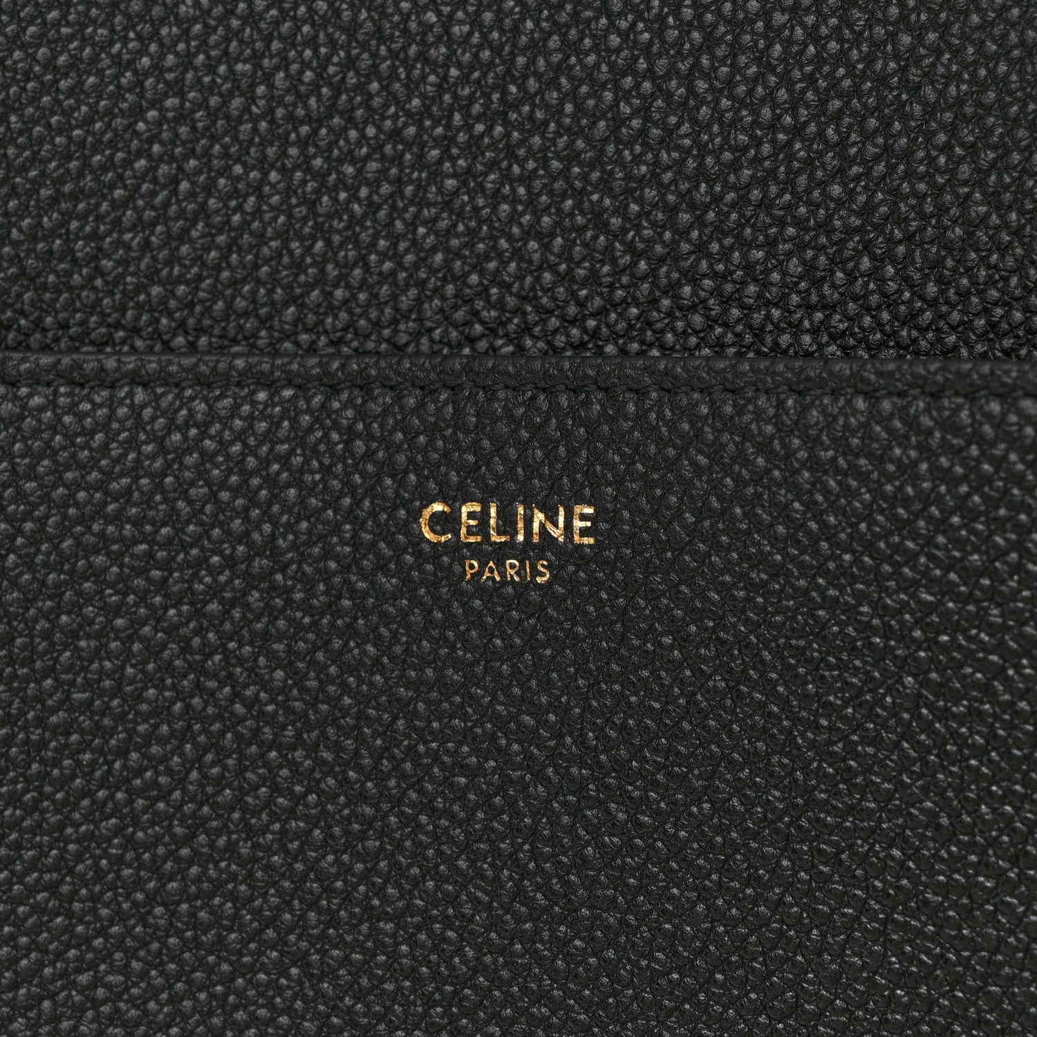 Celine Soft Grained Calfskin Sangle Bucket Bag Black 6 of 10