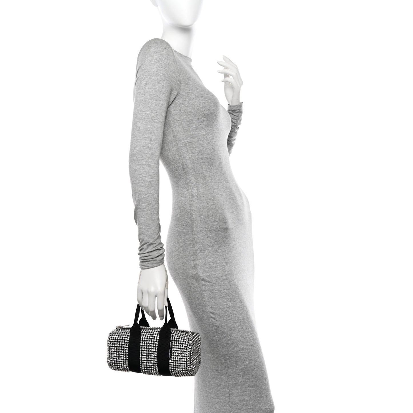 Mesh Crystal Cruiser Mini Duffle White