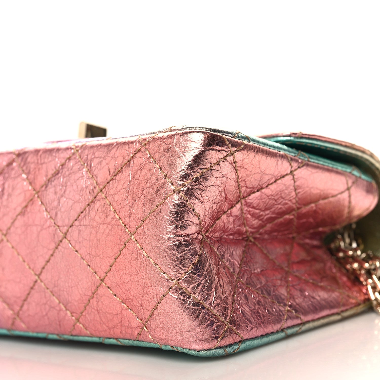 Chanel Metallic Goatskin Quilted Mini 2.55 Reissue Flap Multicolor 10 of 11