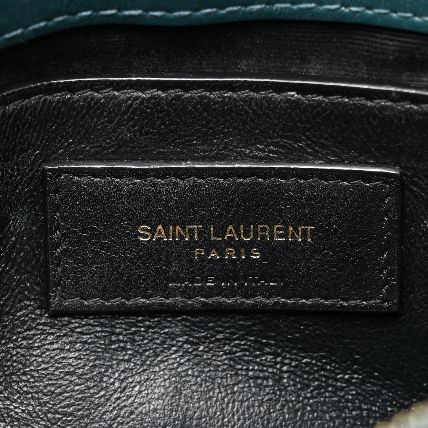 Calfskin Y Quilted Monogram Small Loulou Chain Satchel Green
