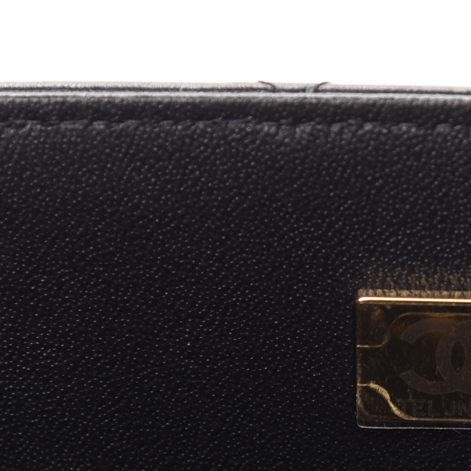 Chanel Lambskin Quilted Mini Top Handle Rectangular Flap Black 9 of 12