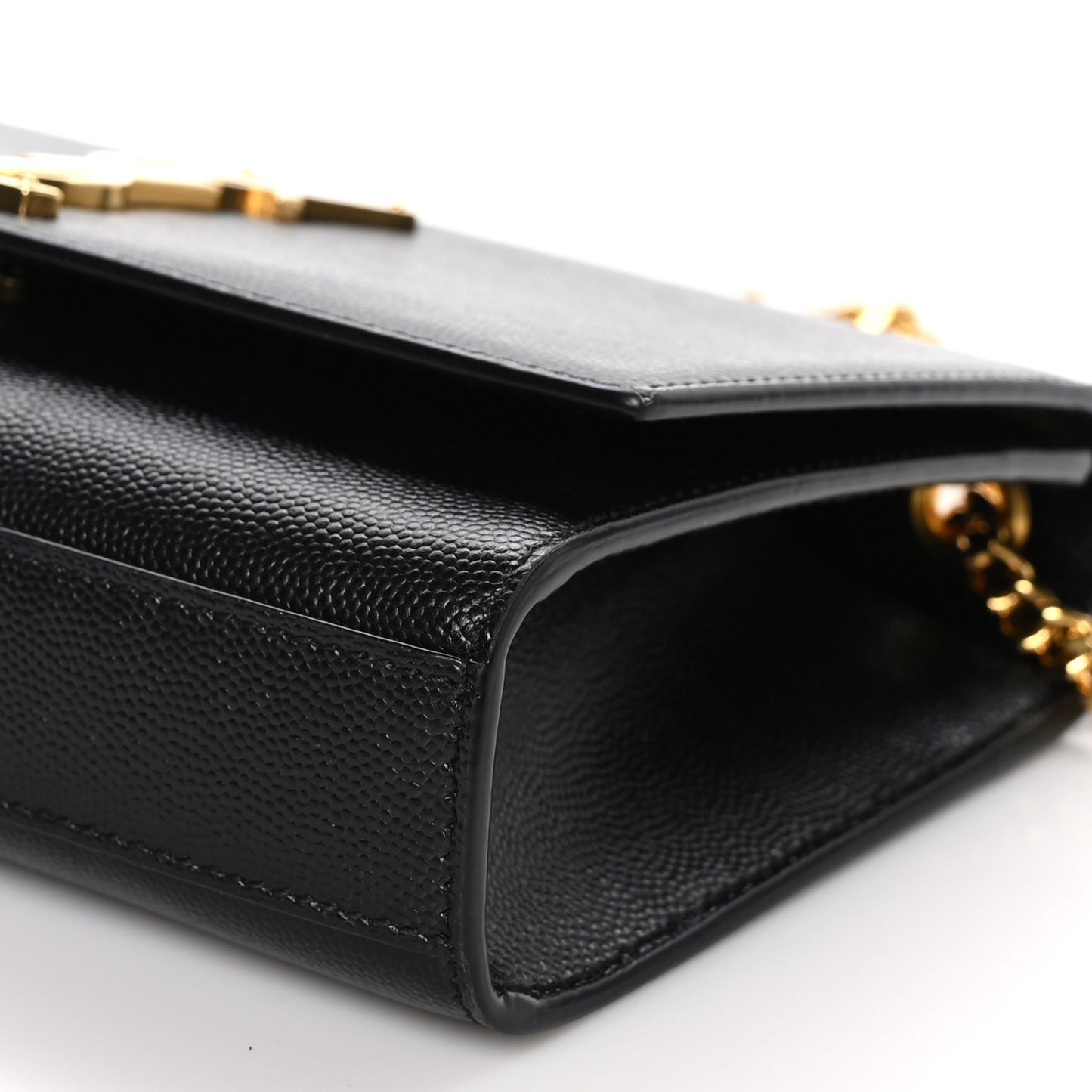 Grain De Poudre Medium Classic Monogram Kate Satchel Black