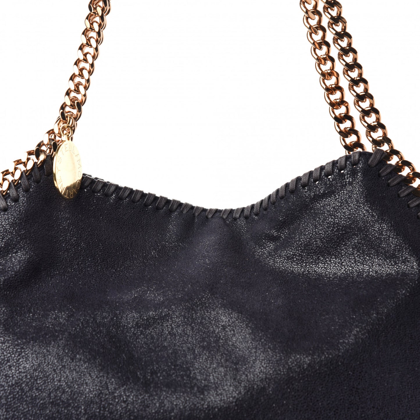 Shaggy Deer Small Falabella Tote Navy