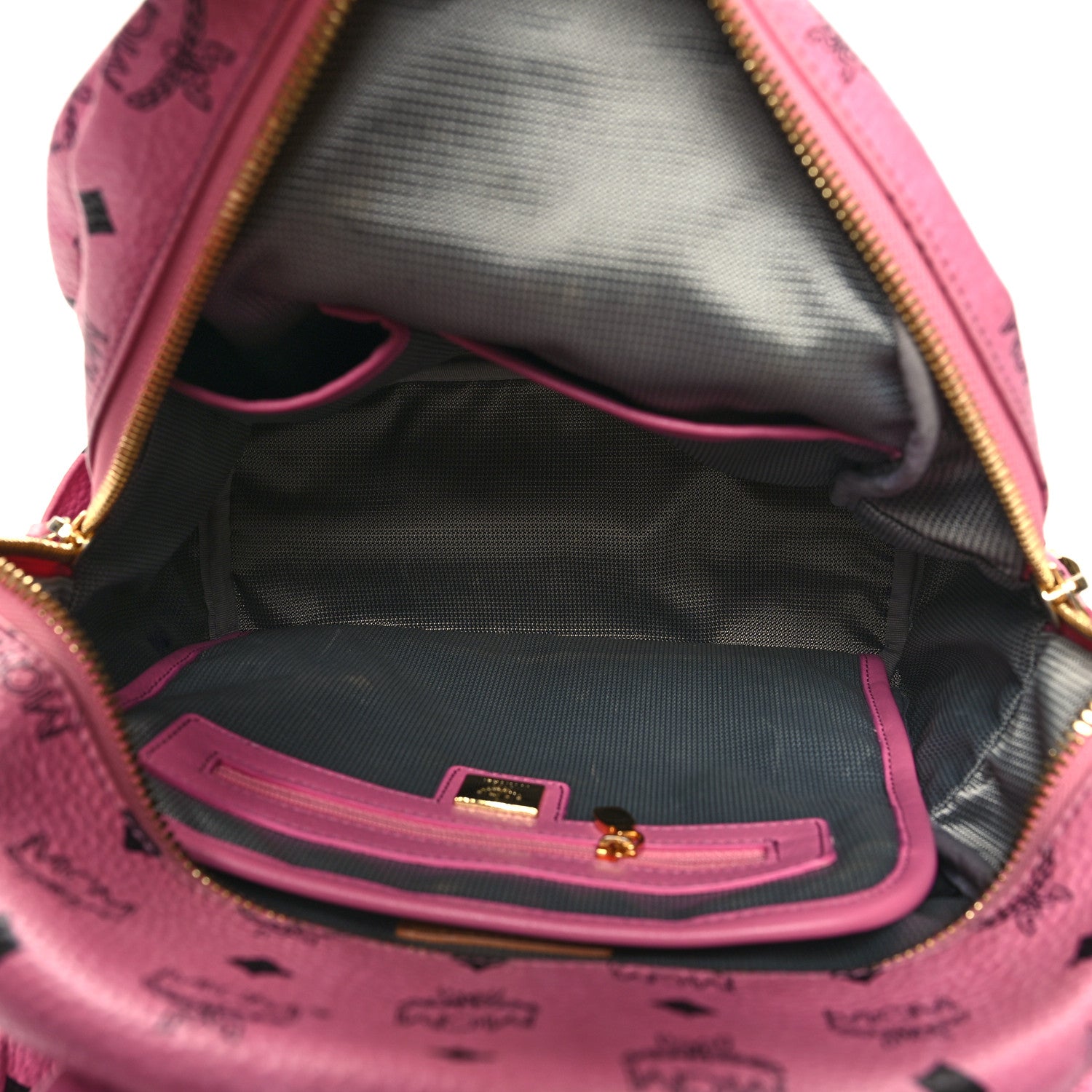 MCM Visetos Small Side Stud Stark Backpack Pink 5 of 10