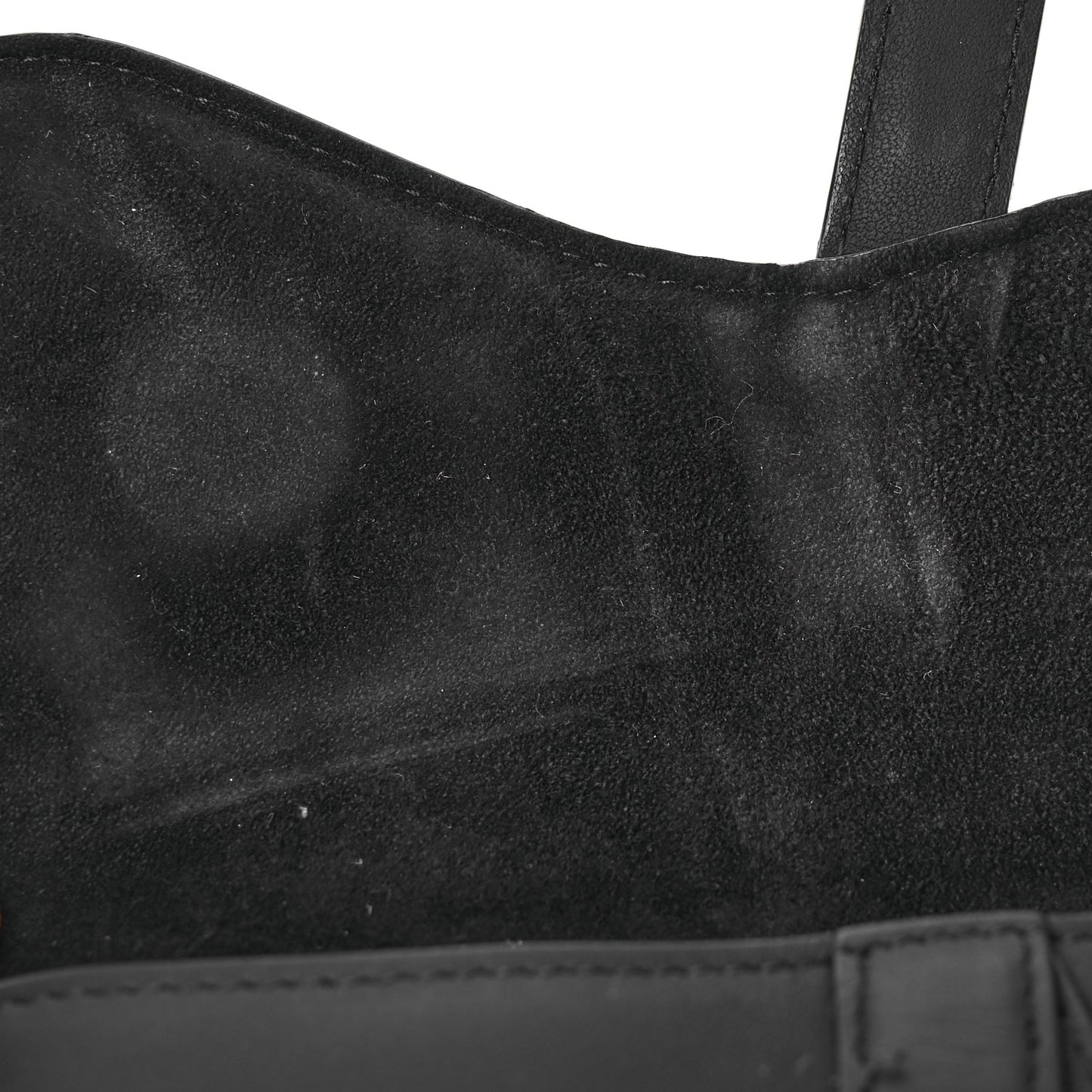 Ultra Matte Calfskin Saddle Belt Bag Black