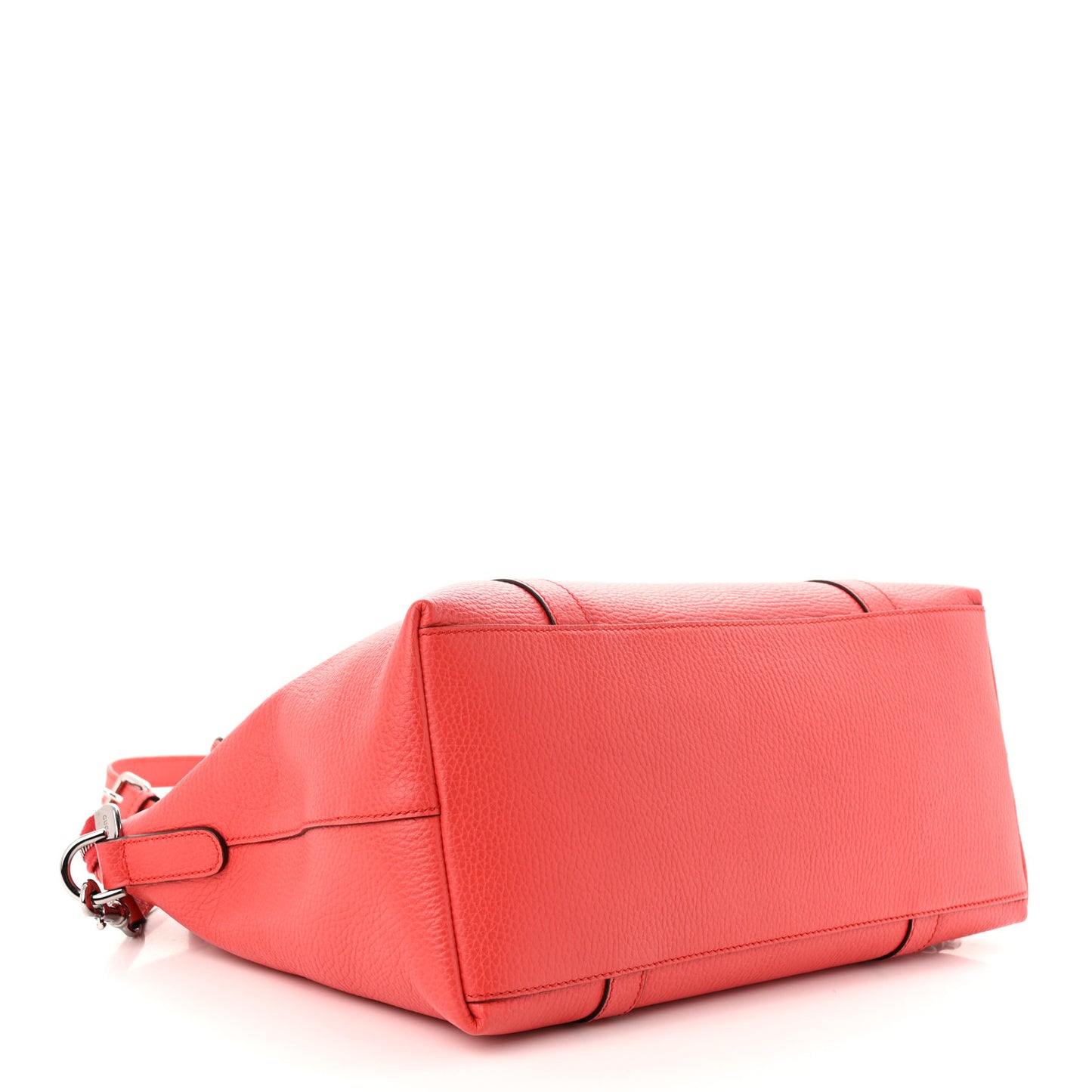 Dollar Calfskin Medium GG Charm Dome Satchel Sporting Red